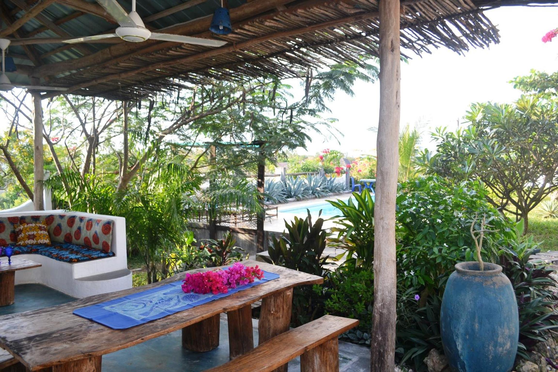 outdoor BBQ area