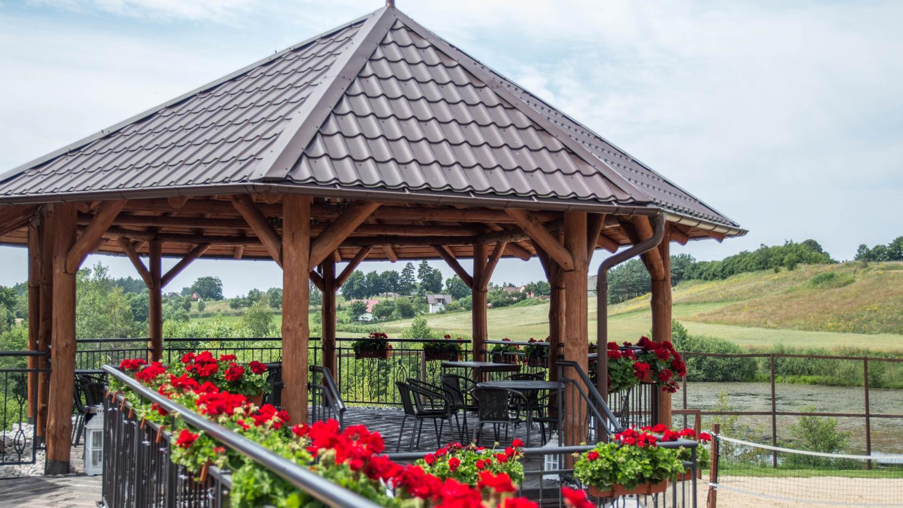 outdoor BBQ area