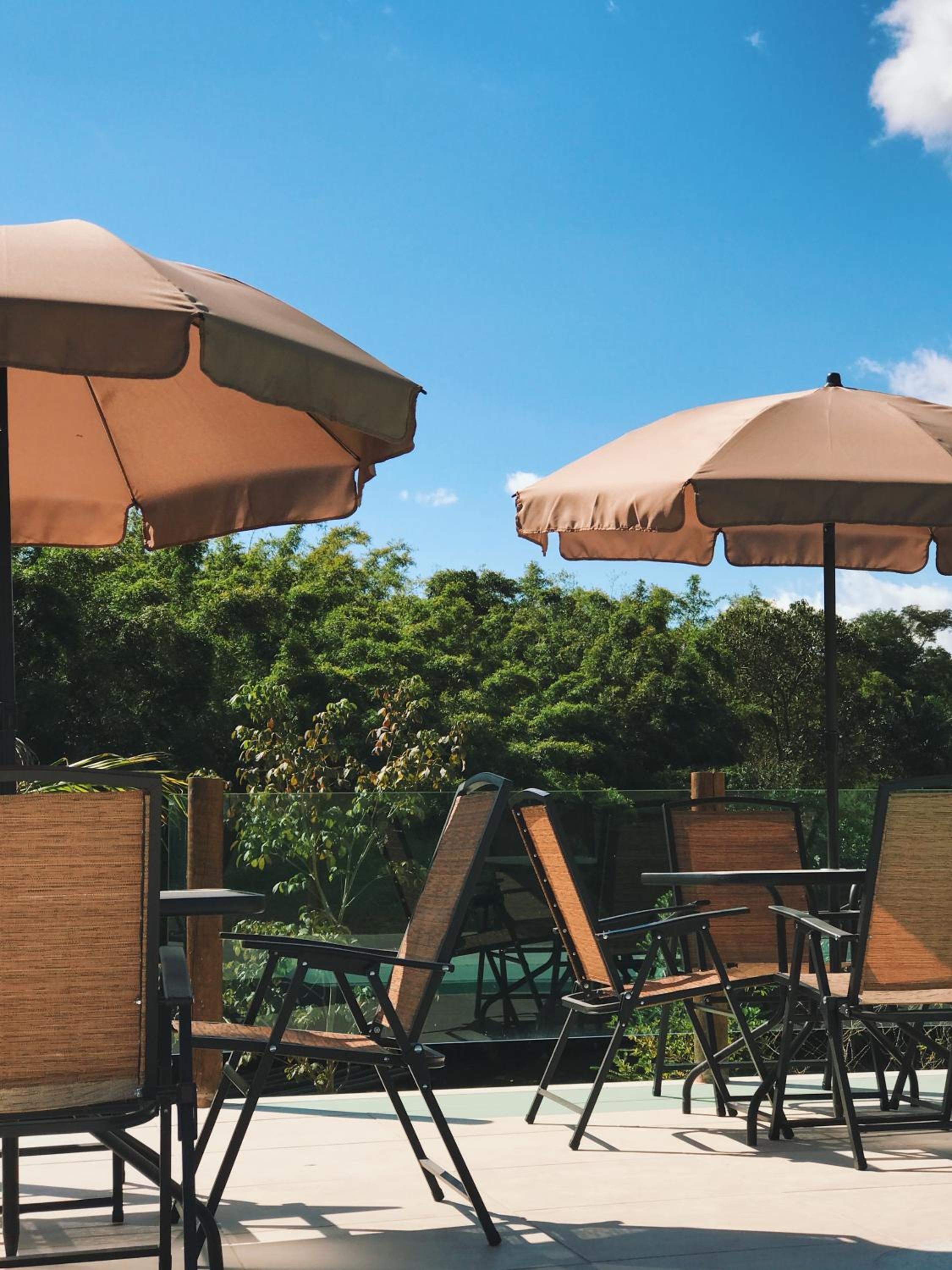 outdoor BBQ area