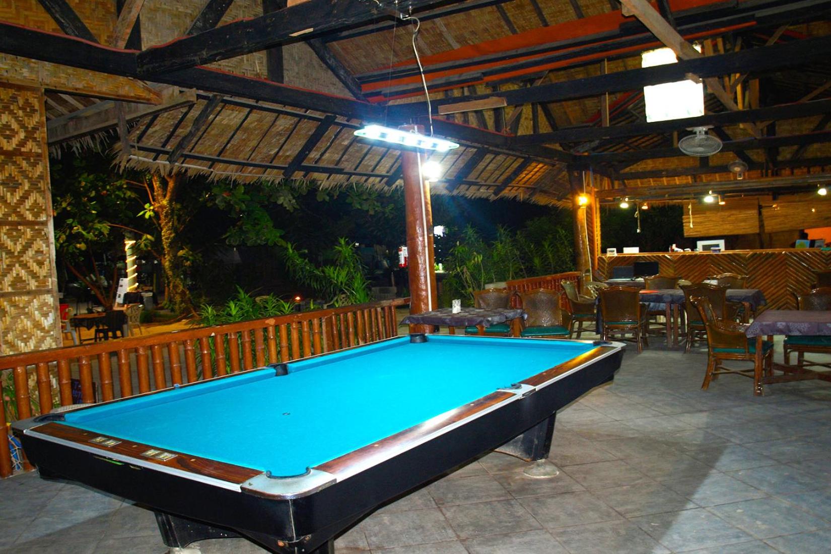 outdoor BBQ area