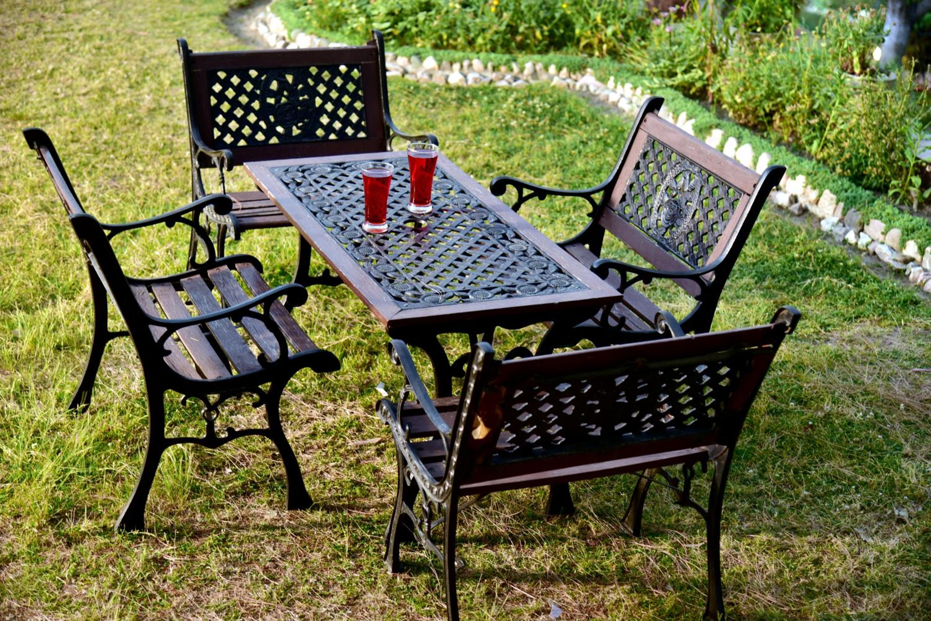 outdoor BBQ area