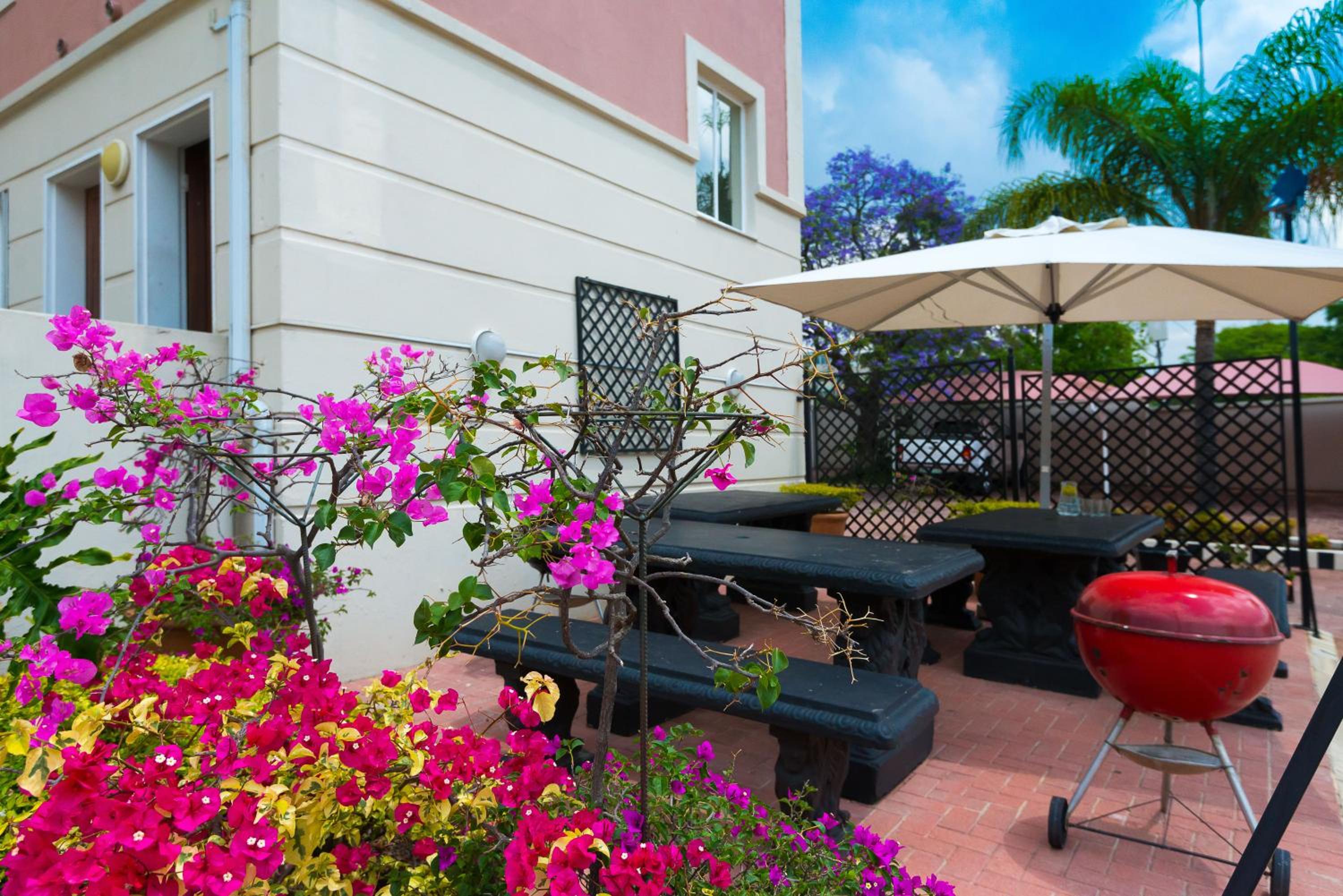 outdoor BBQ area
