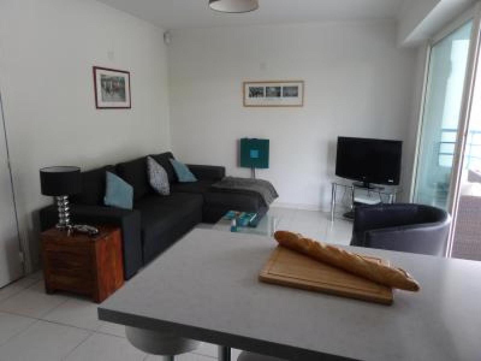 Modern one bedroomed apartment just off the Cannes Seafront with a terrace and pool access 1753