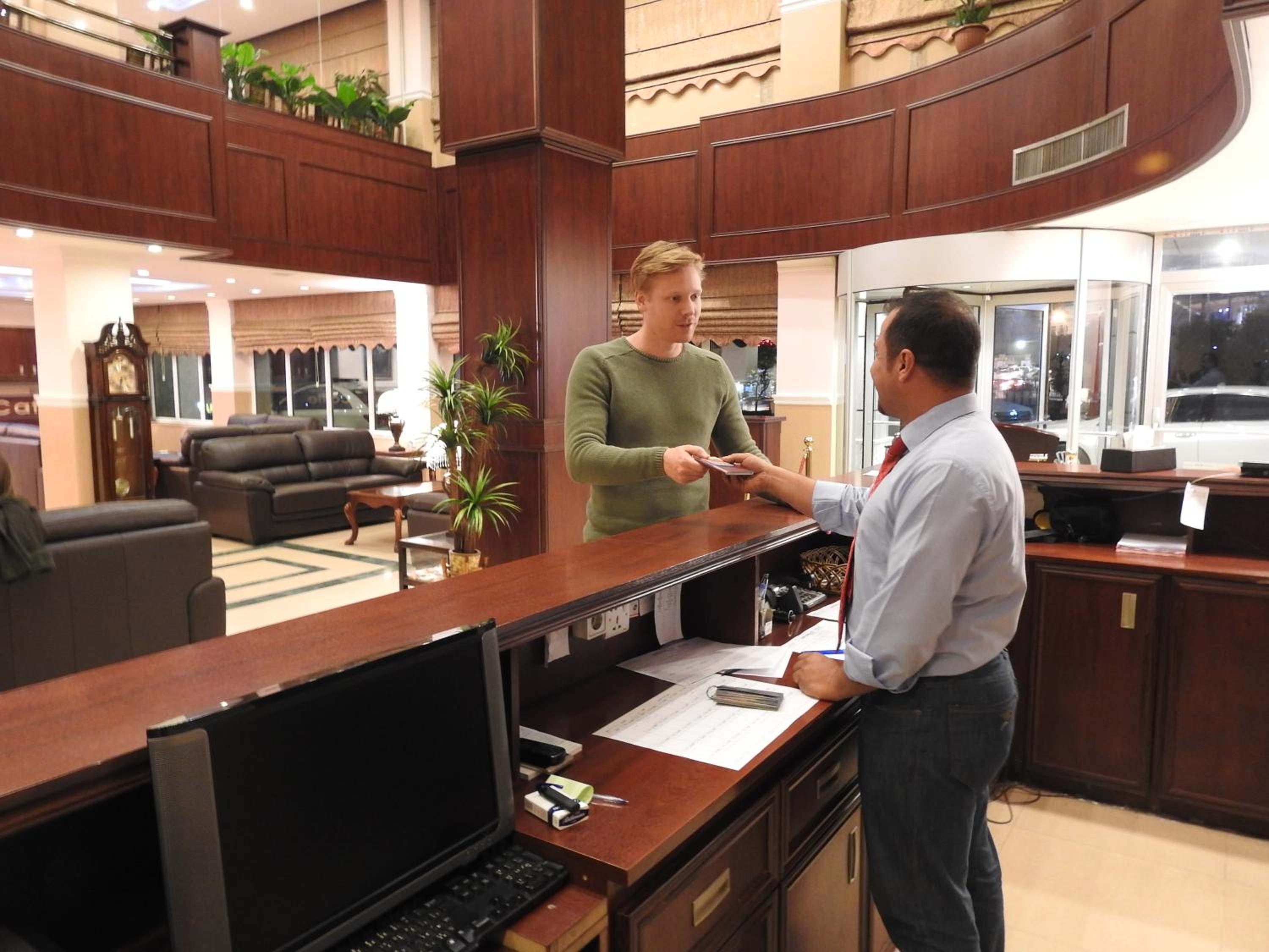 hotel reception