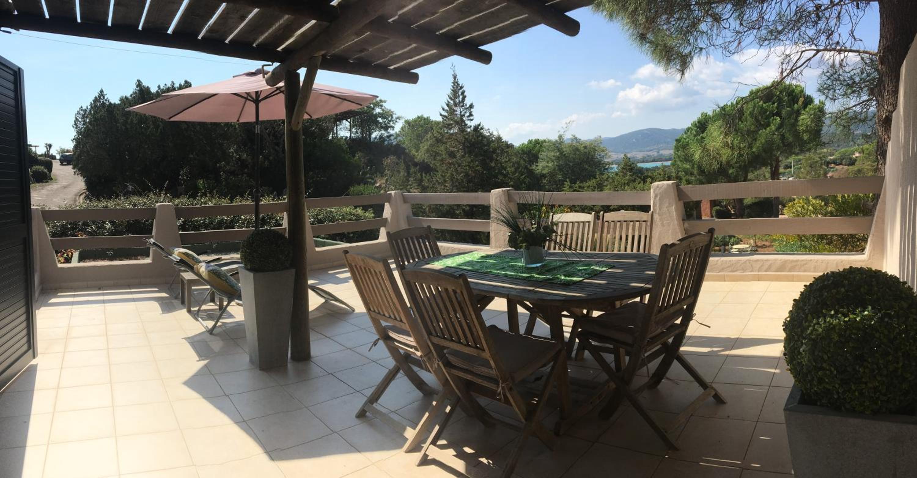 outdoor BBQ area