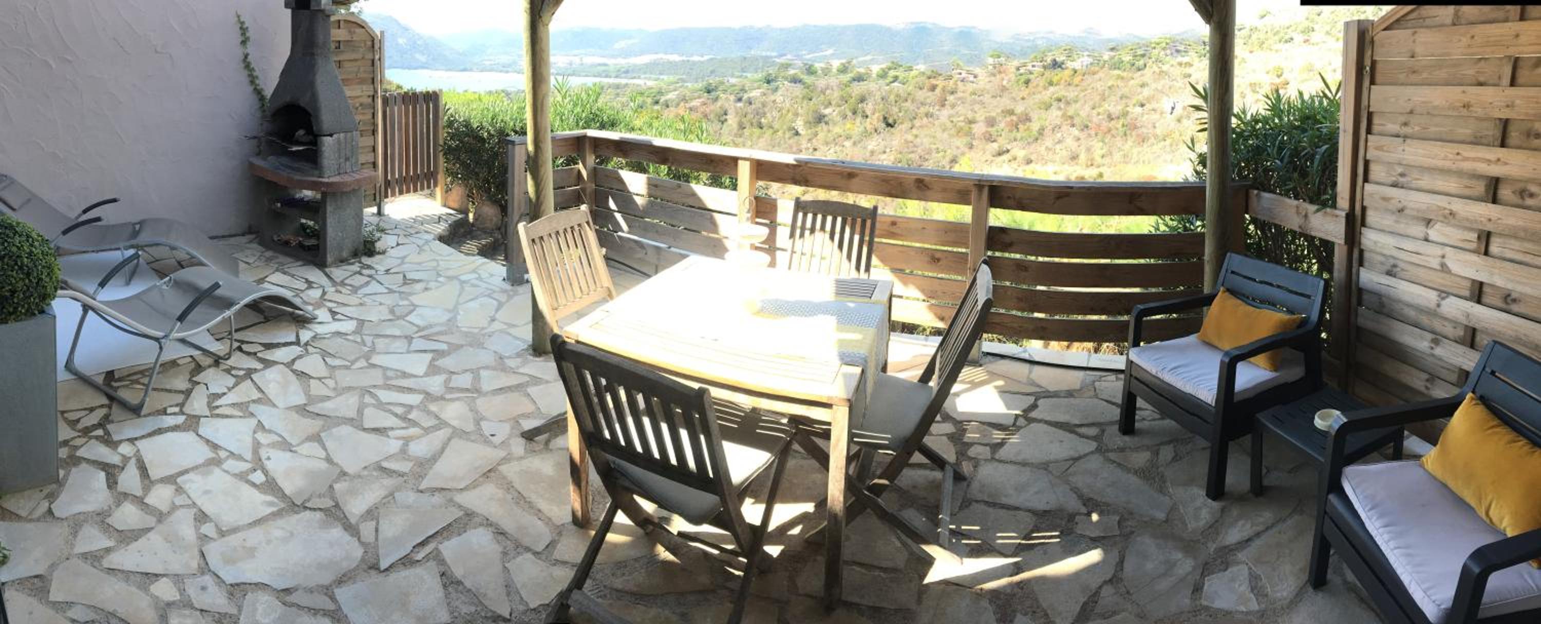 outdoor BBQ area