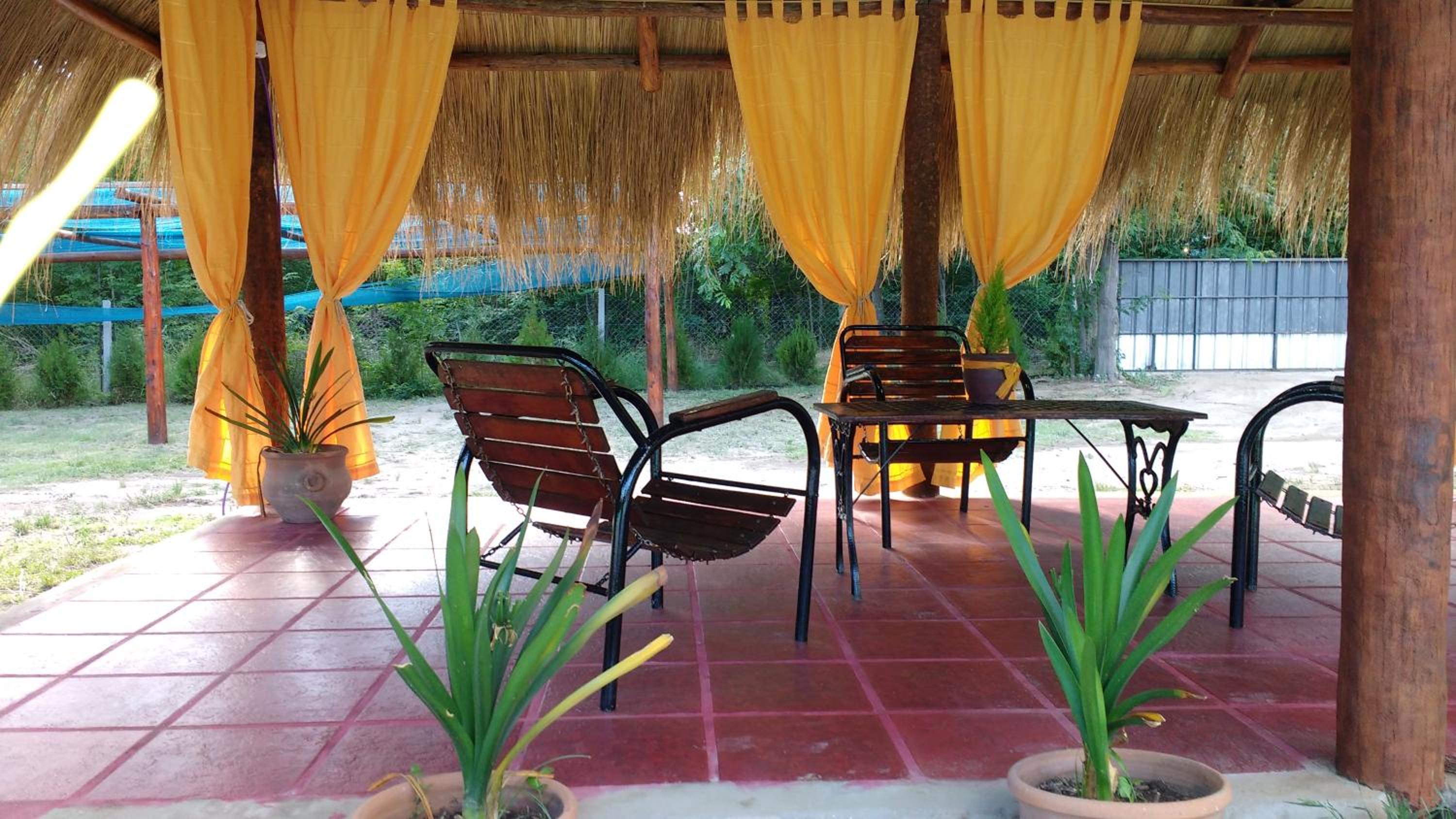 outdoor BBQ area