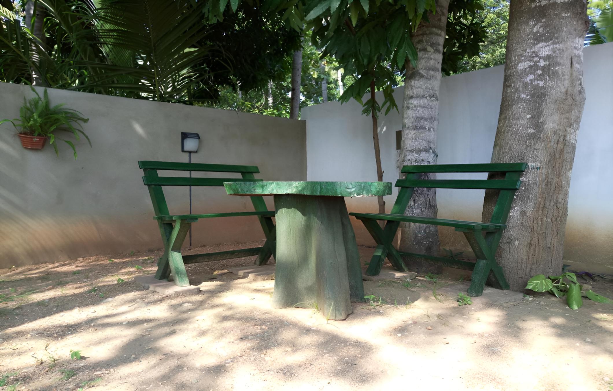 outdoor BBQ area