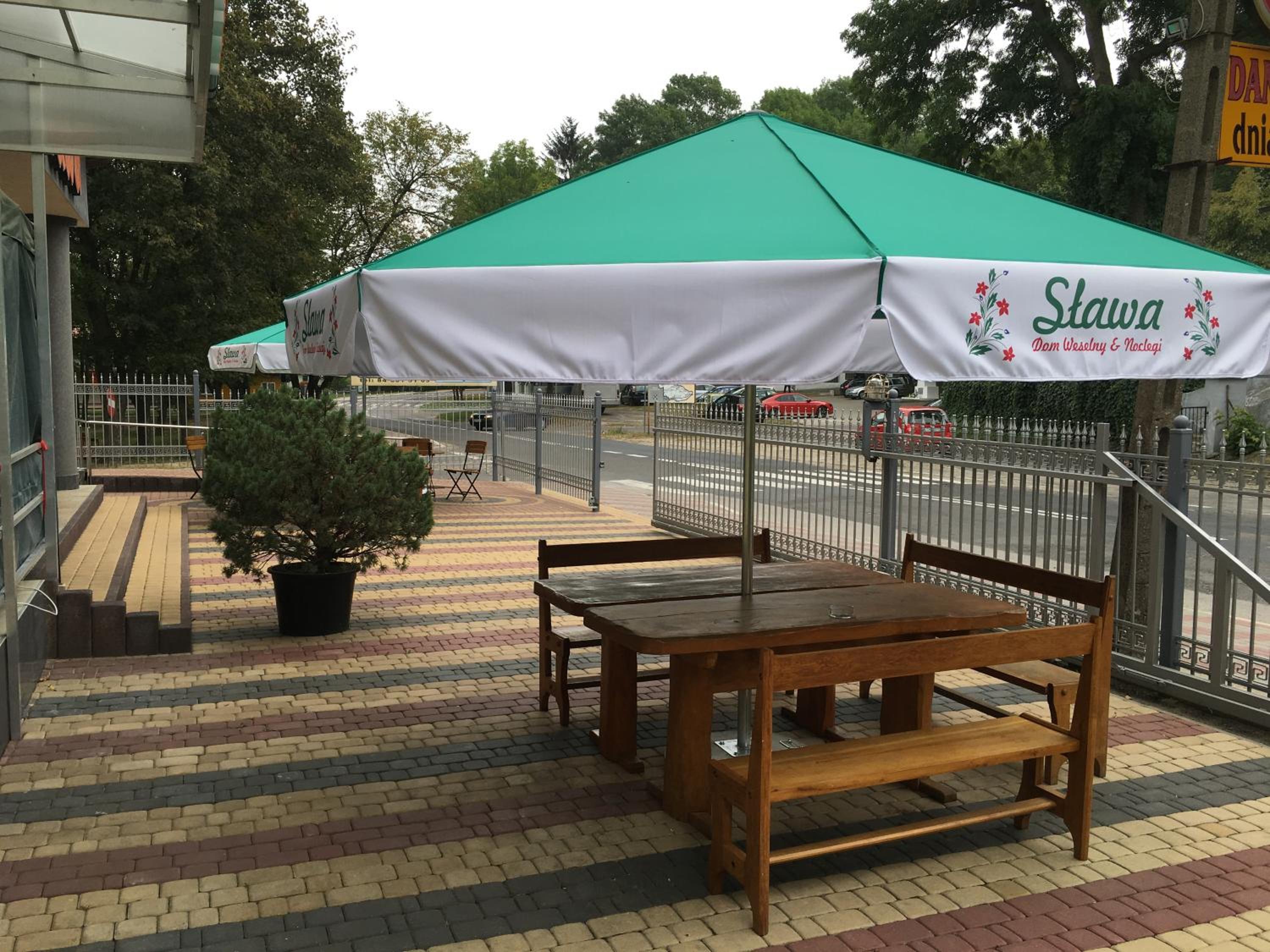 outdoor BBQ area