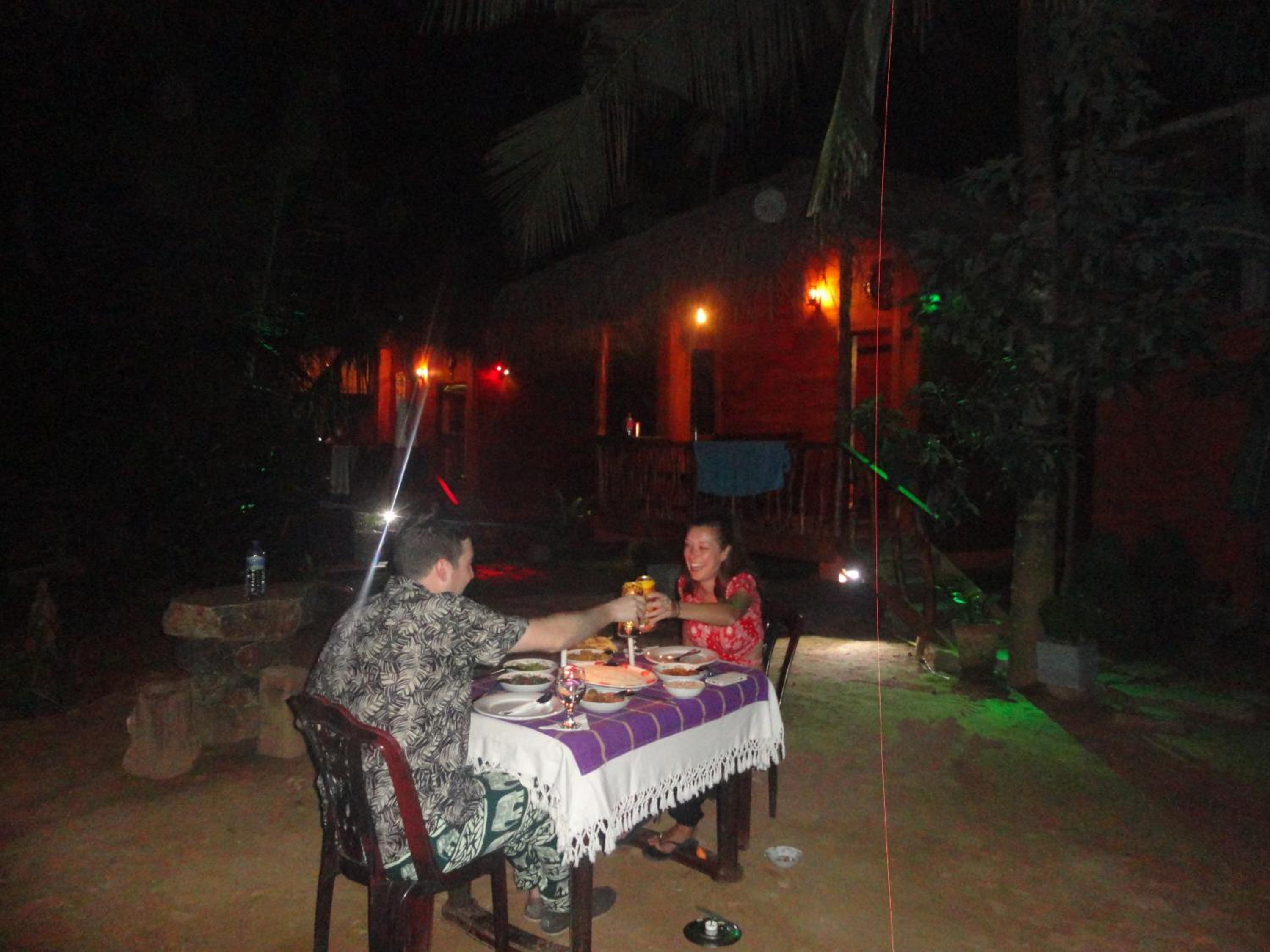 outdoor BBQ area