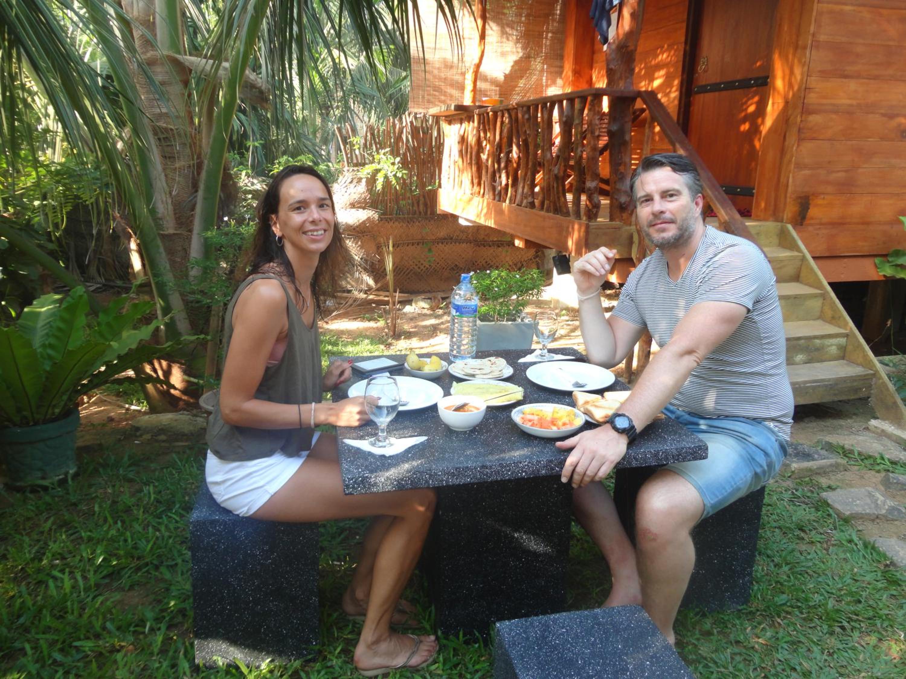 outdoor BBQ area