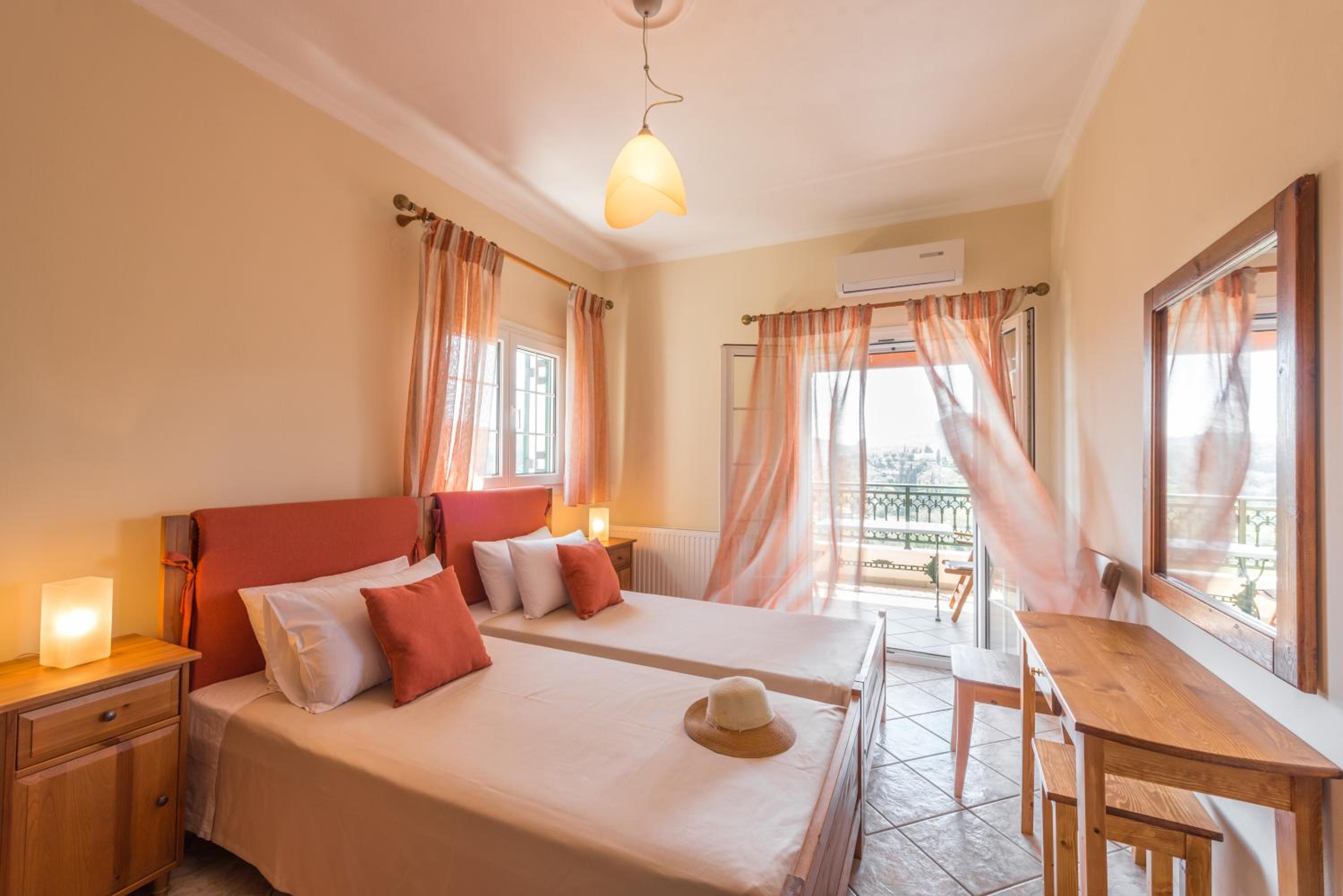 Corfu Villa Kokkini with swimming pool view 4