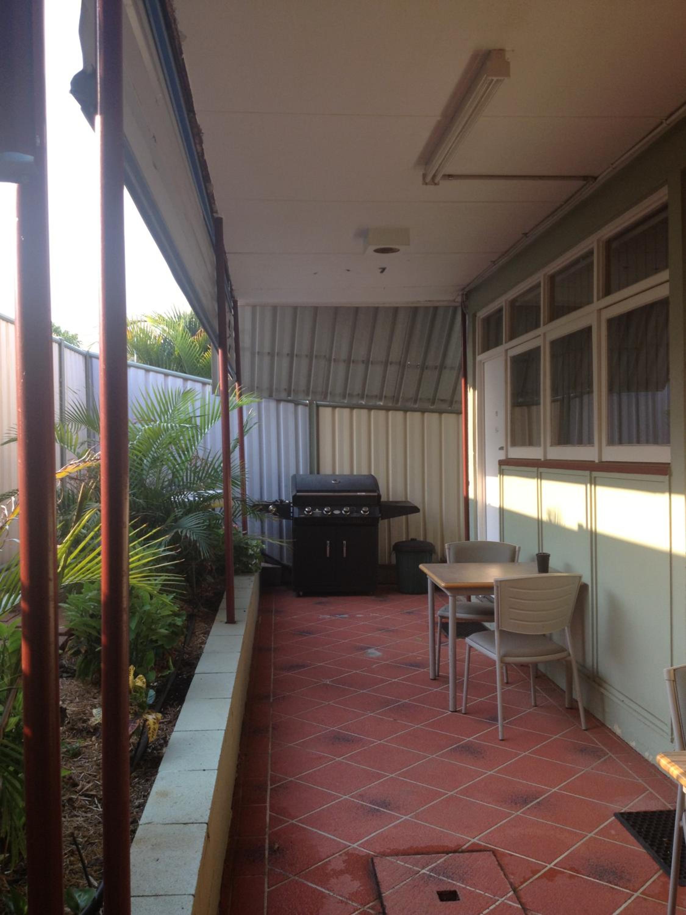 outdoor BBQ area