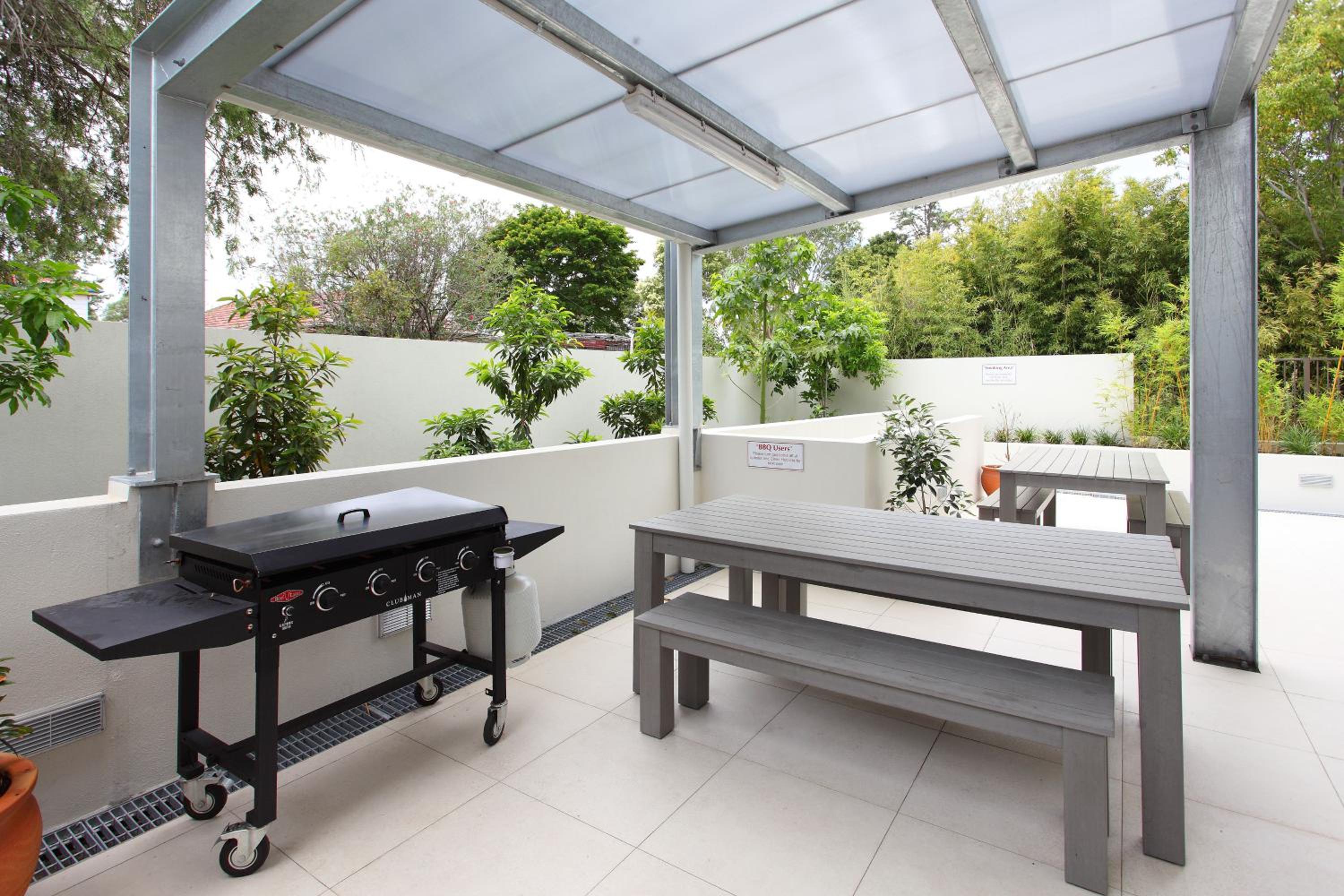 outdoor BBQ area