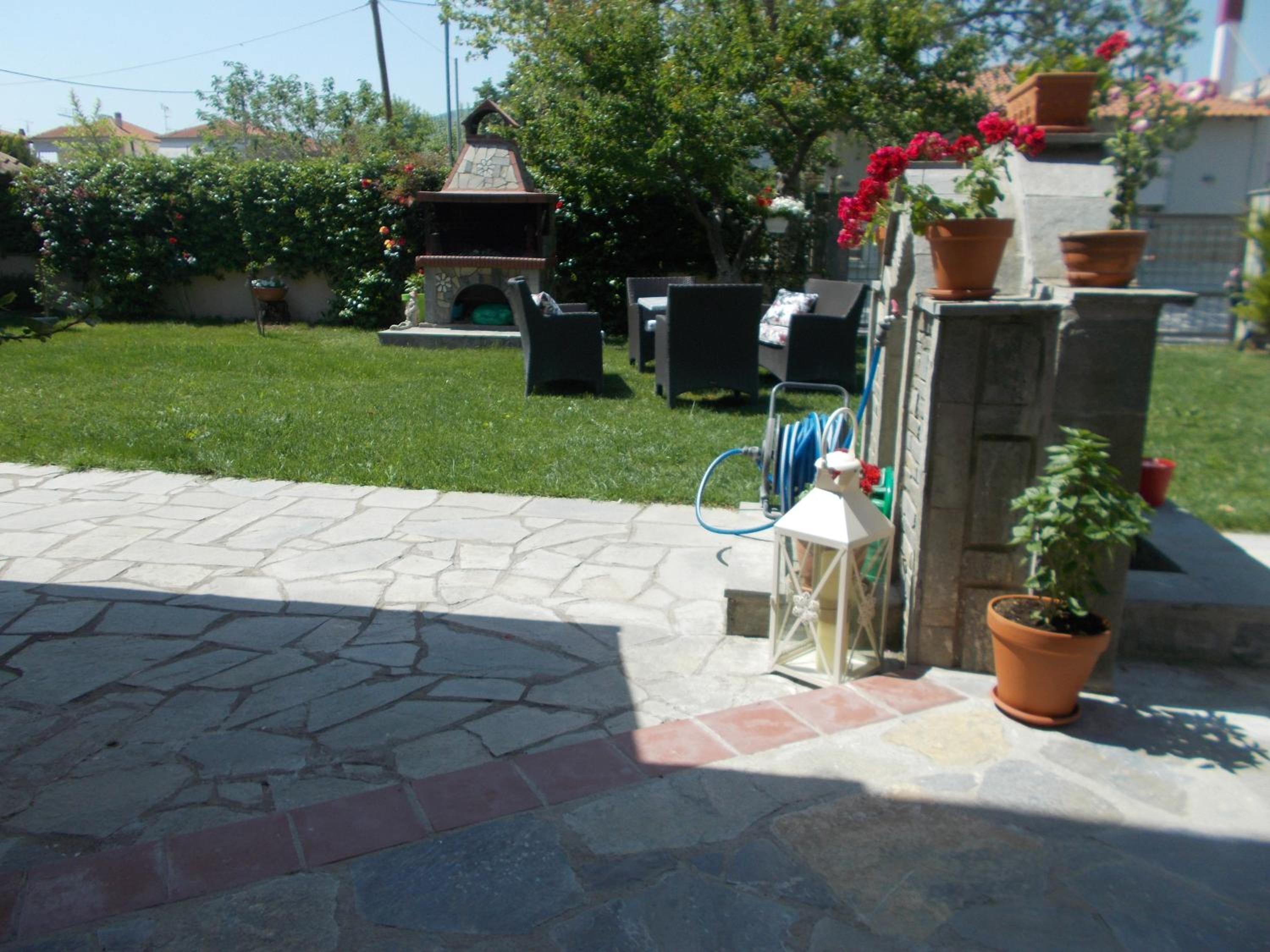 outdoor BBQ area