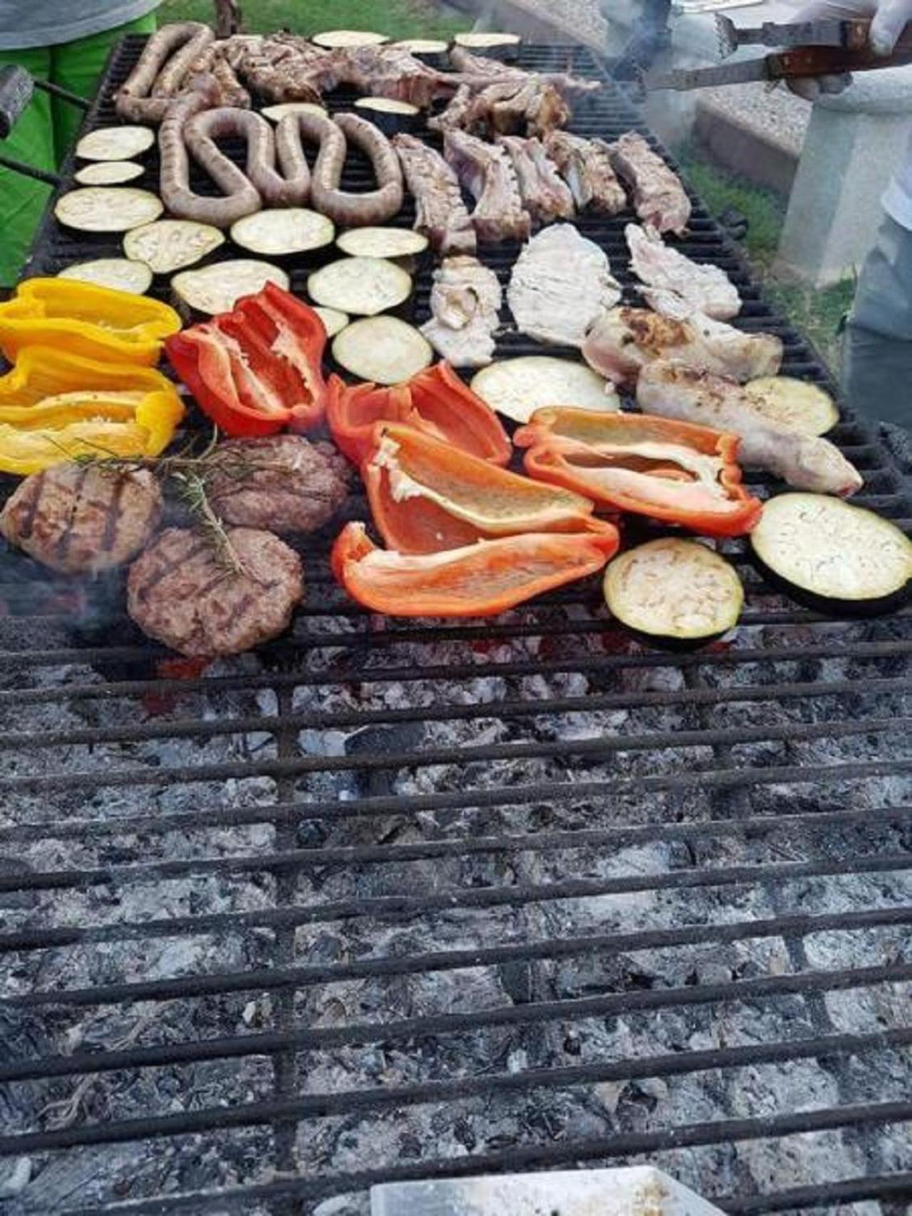 outdoor BBQ area
