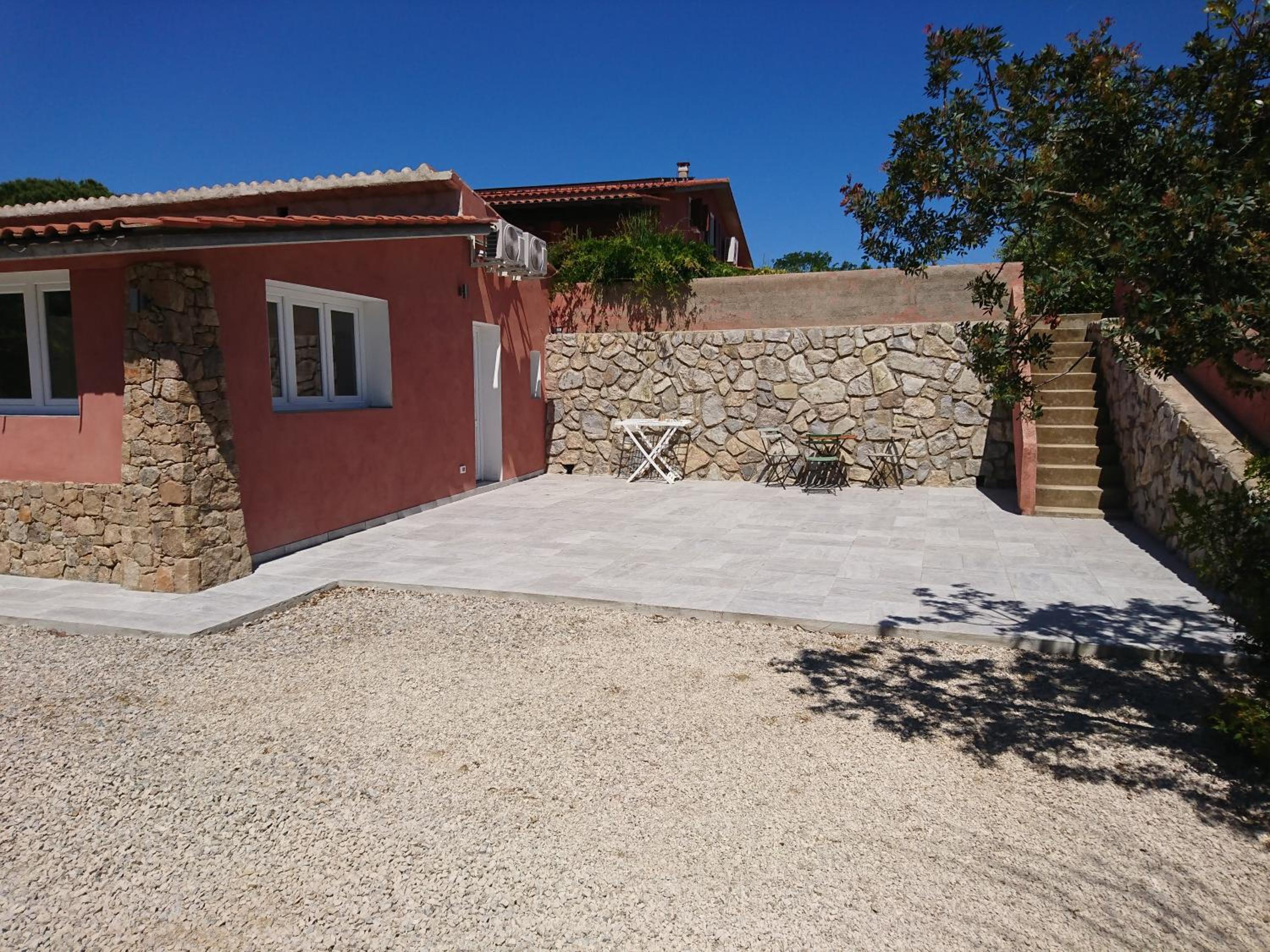 outdoor BBQ area