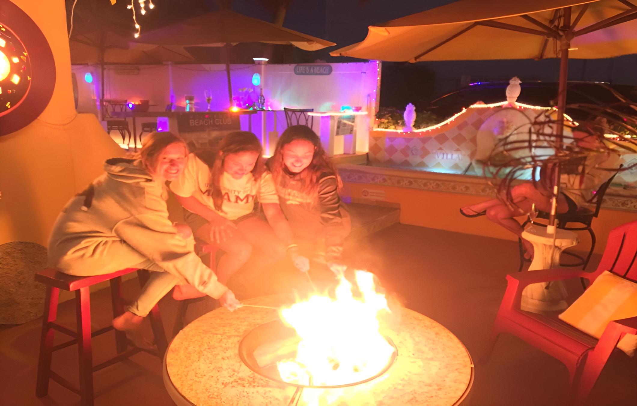 outdoor BBQ area