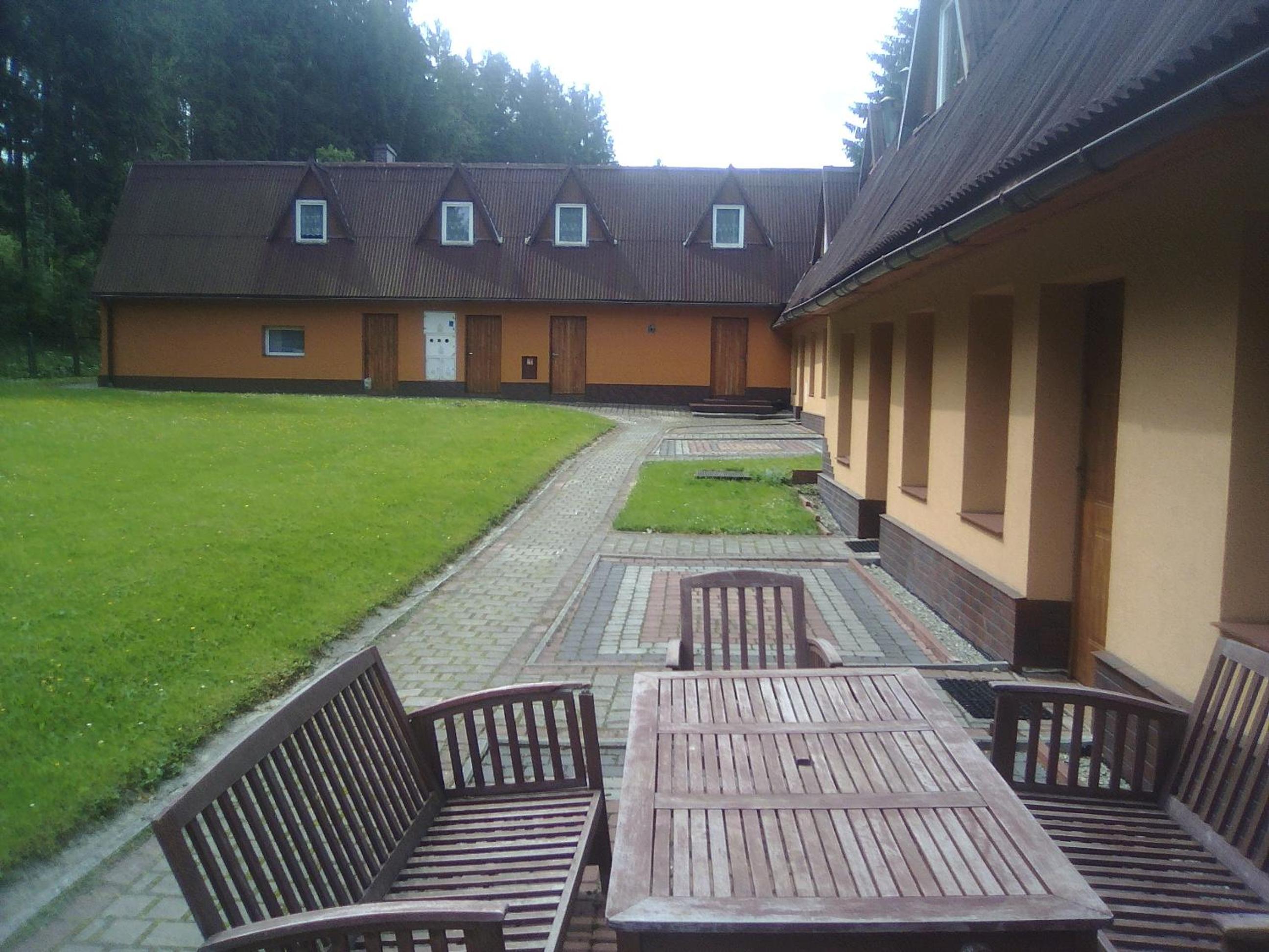 outdoor BBQ area