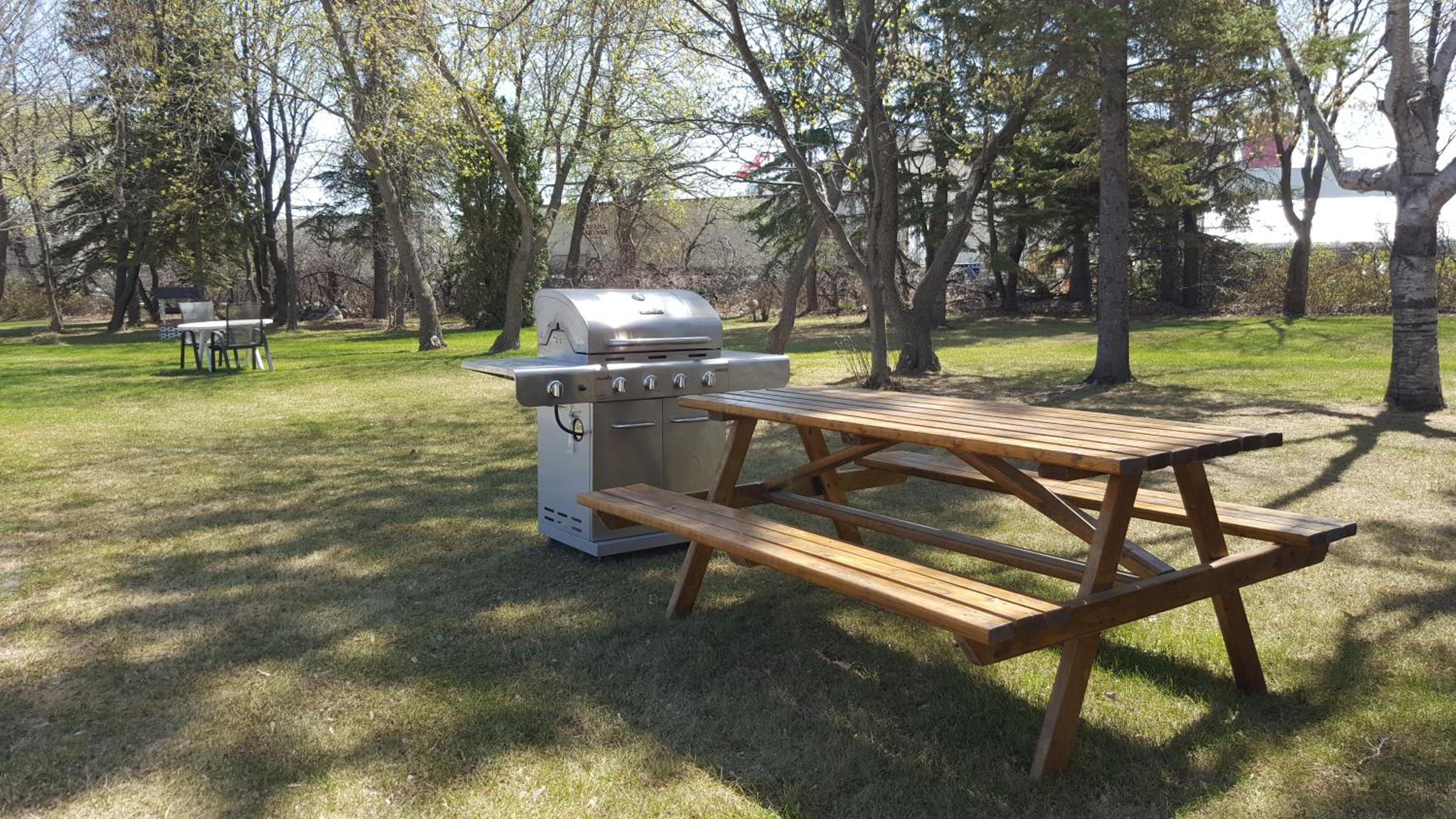 outdoor BBQ area