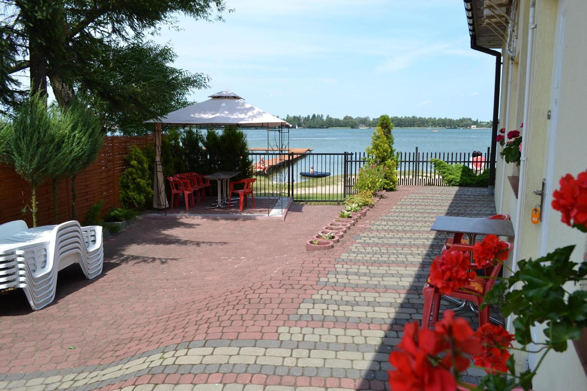 outdoor BBQ area