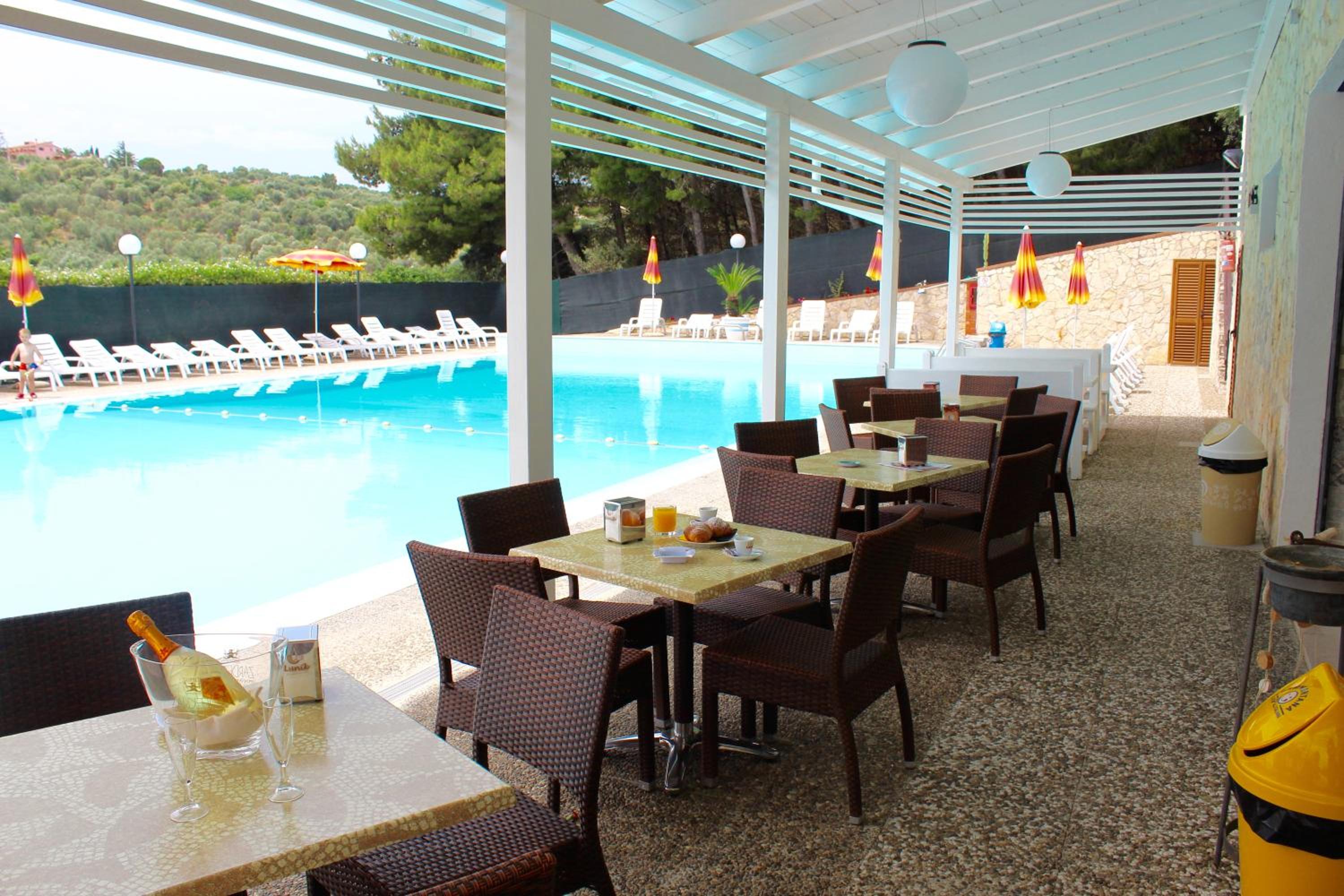outdoor BBQ area