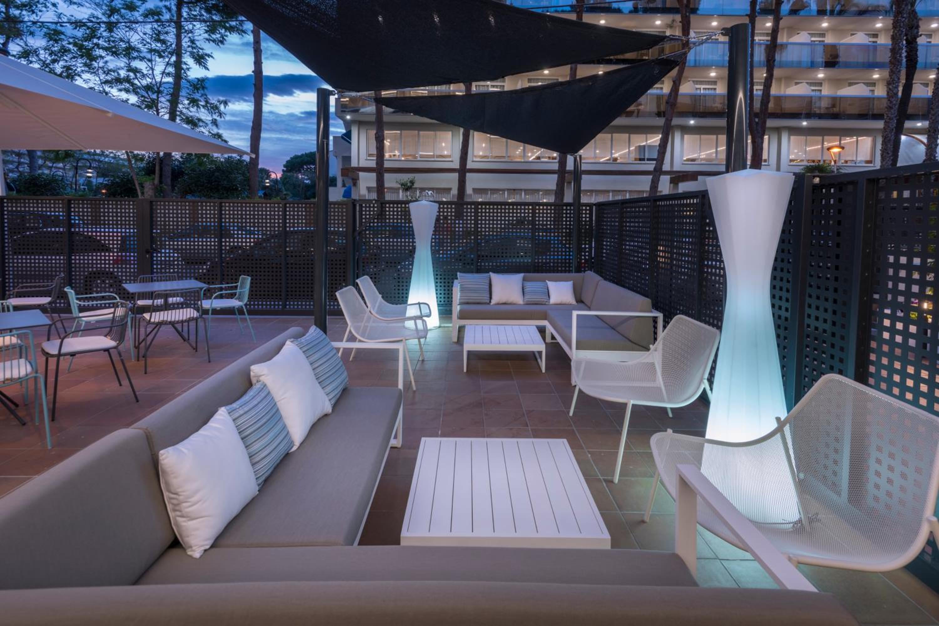 outdoor BBQ area