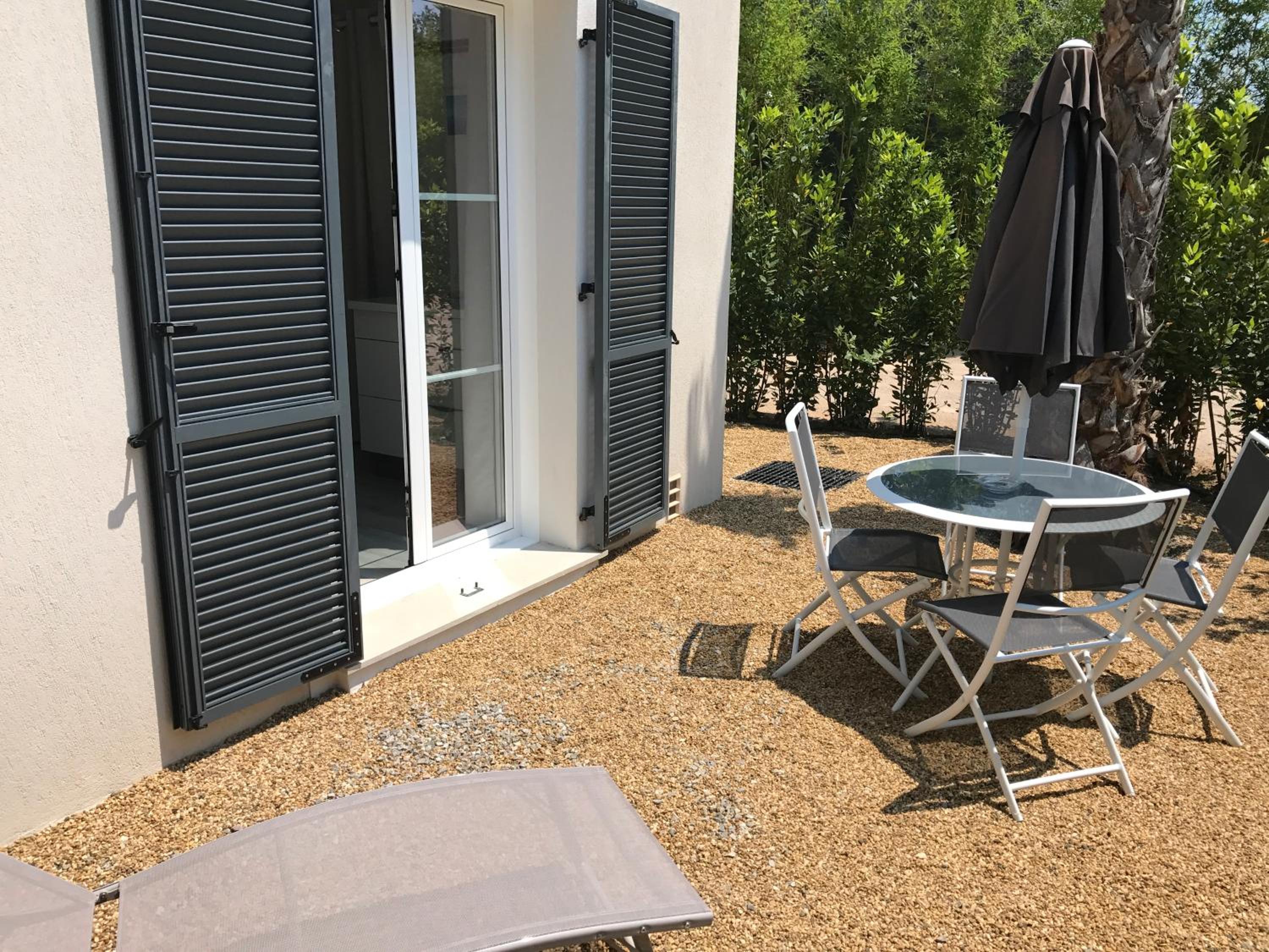outdoor BBQ area