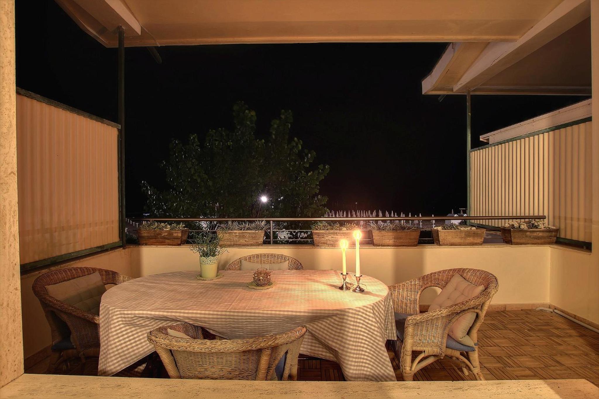 Jesolo sea front garden apartment