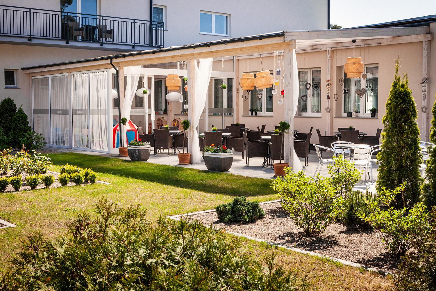 outdoor BBQ area