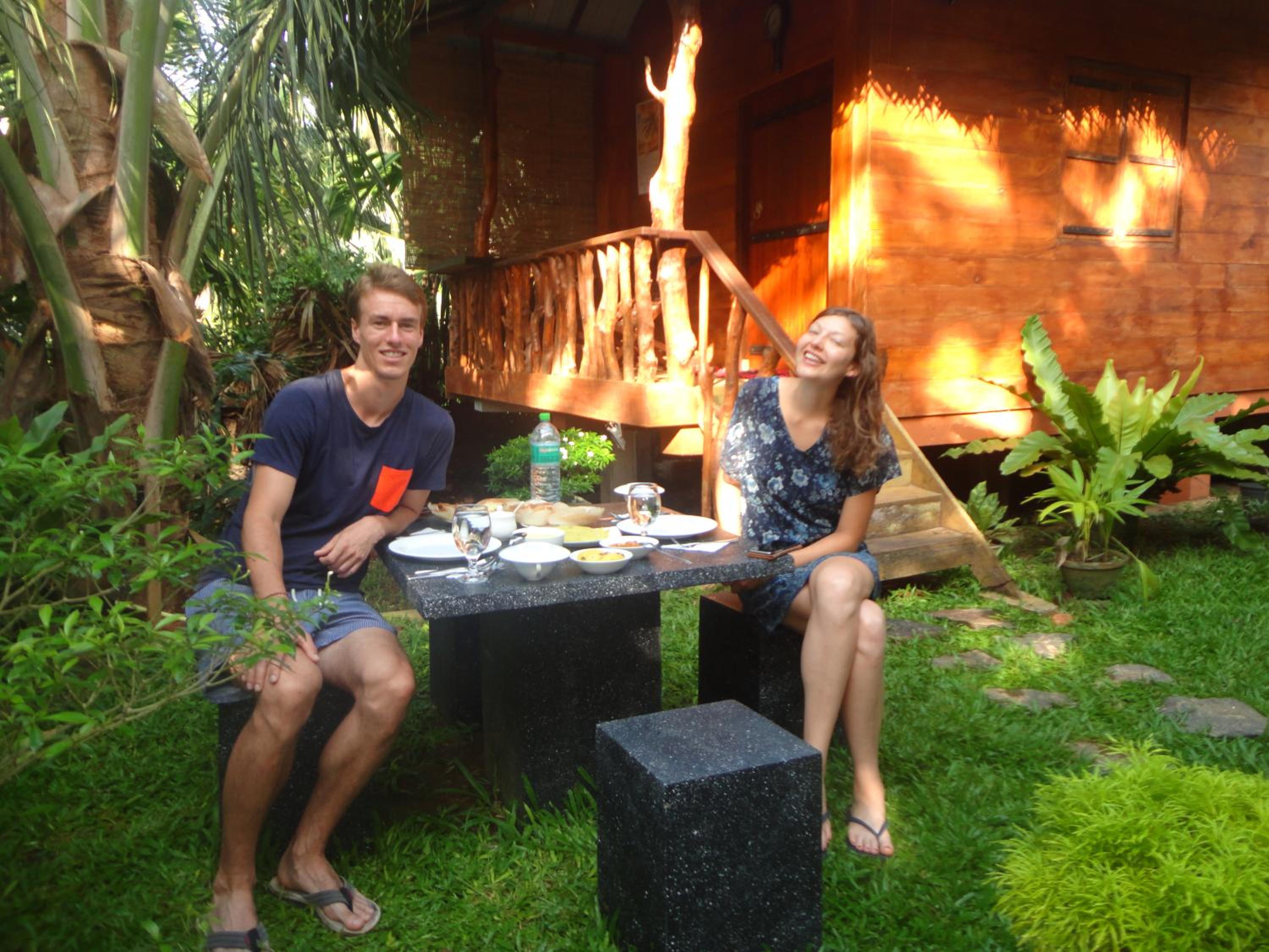 outdoor BBQ area