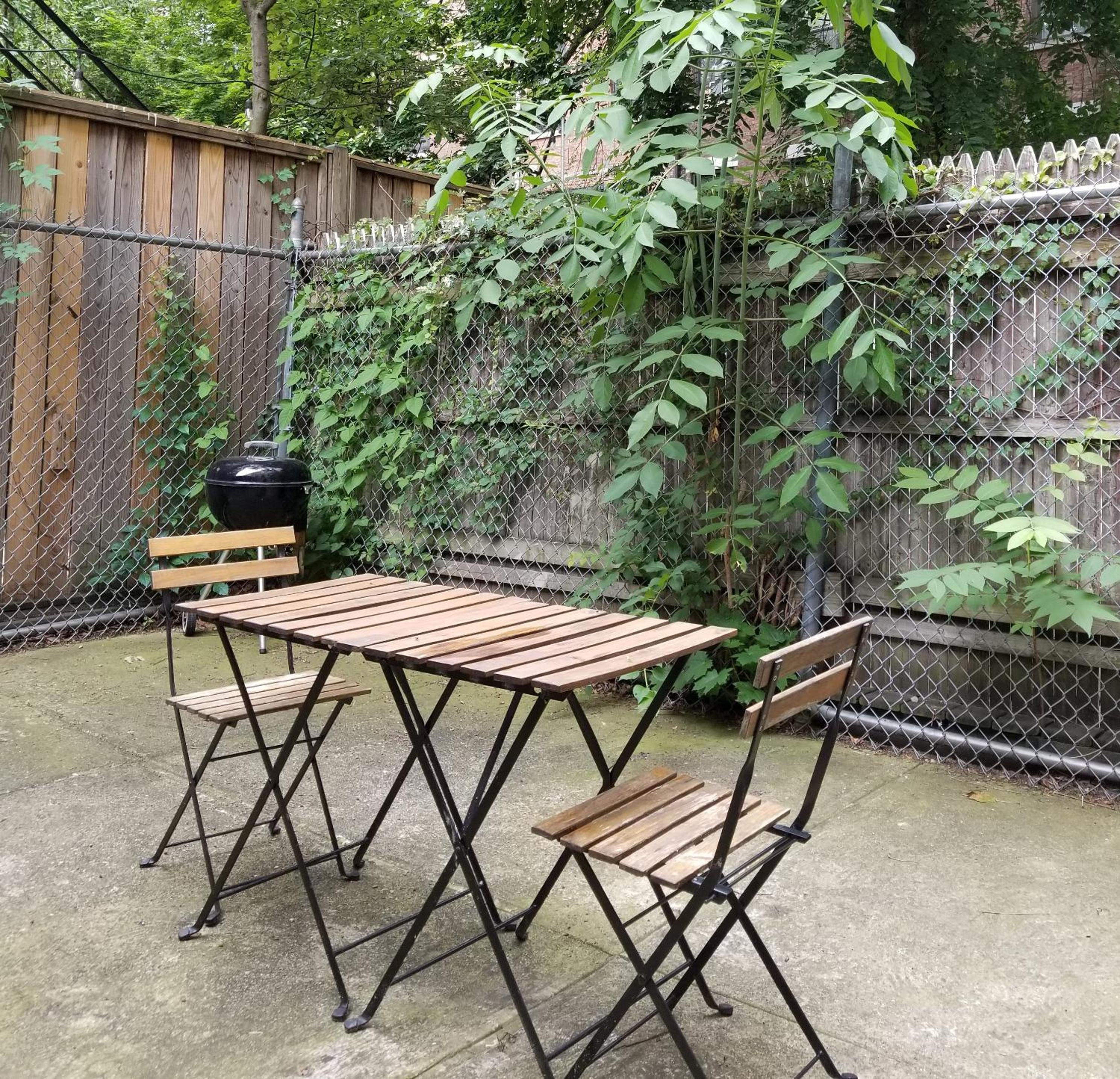 outdoor BBQ area