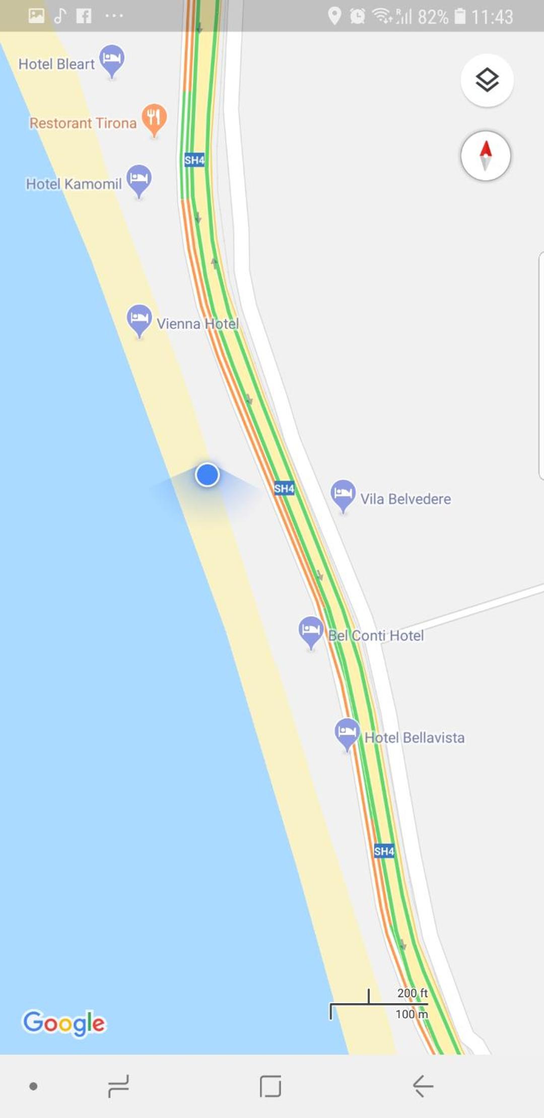 DM on the beach
