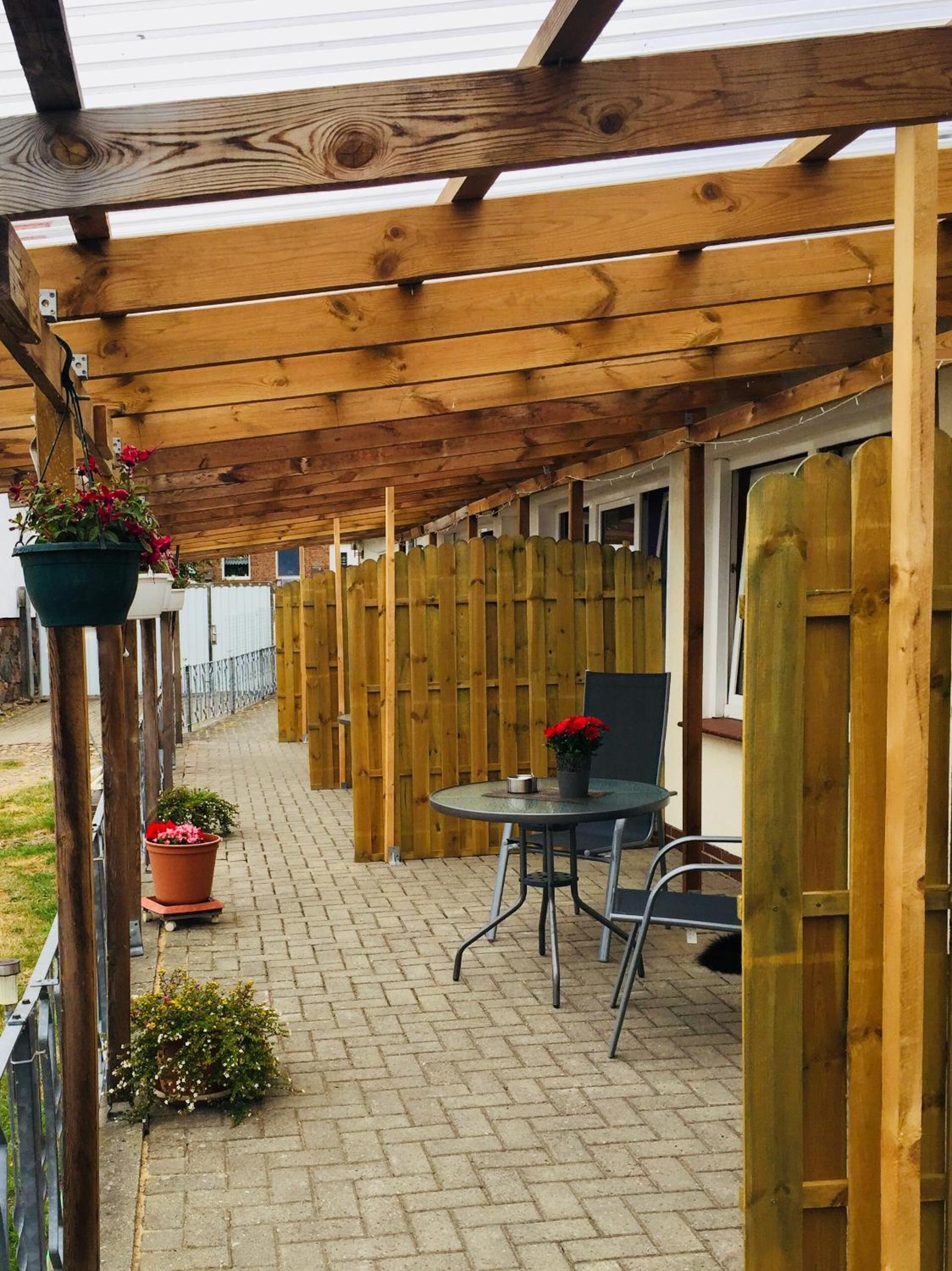 outdoor BBQ area