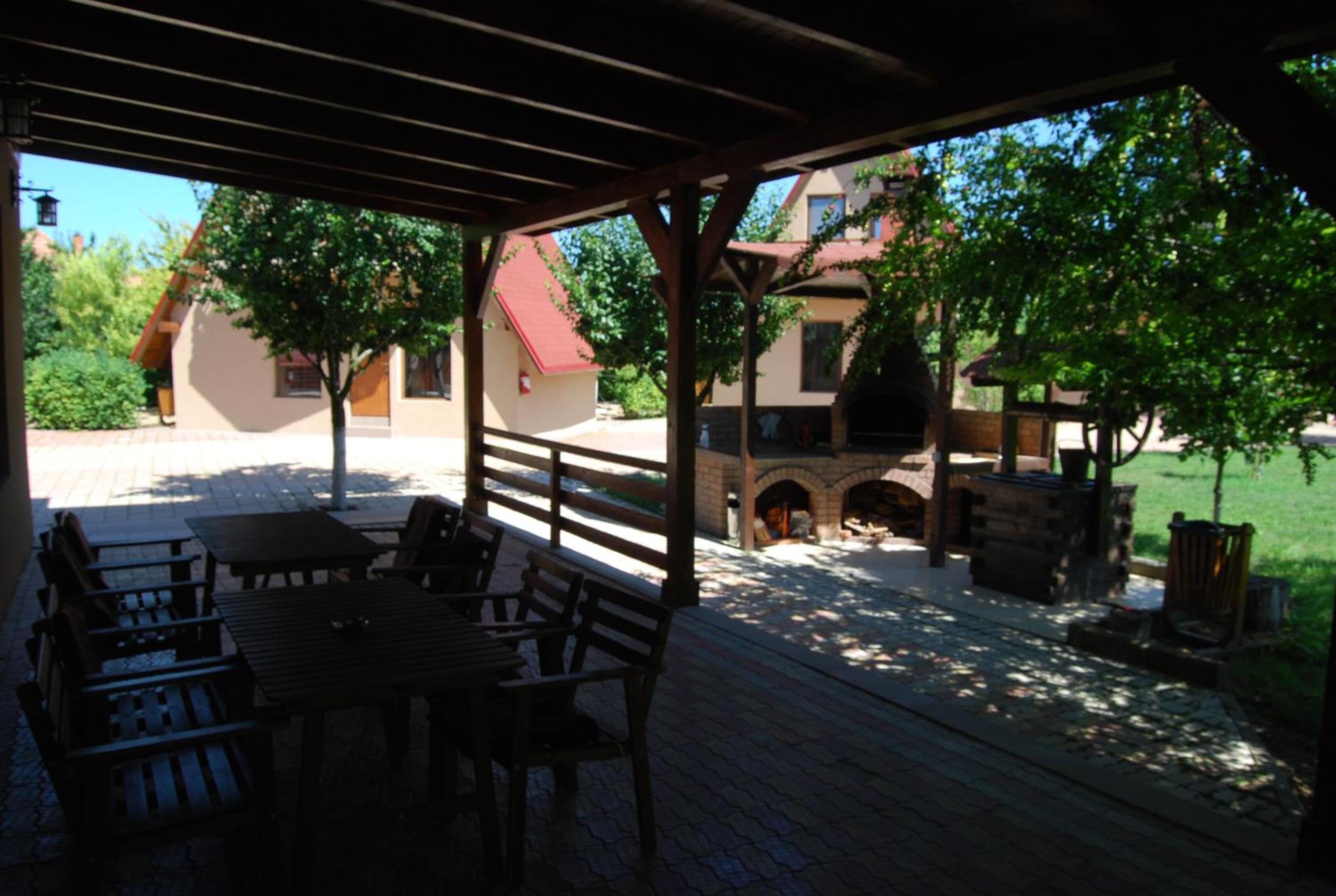 outdoor BBQ area