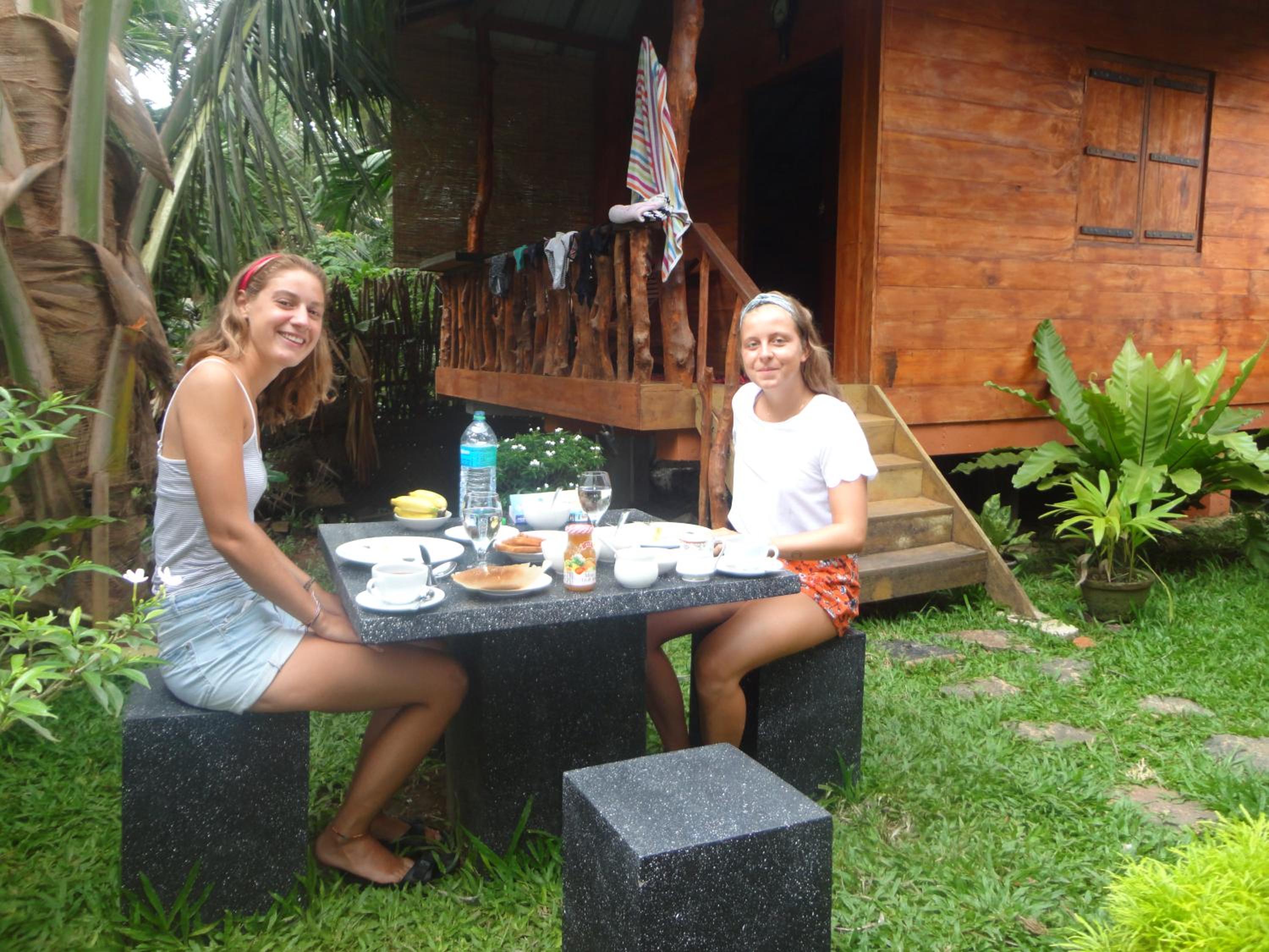 outdoor BBQ area