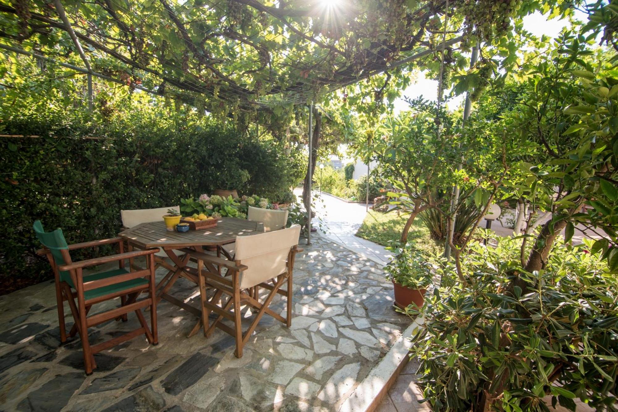 outdoor BBQ area