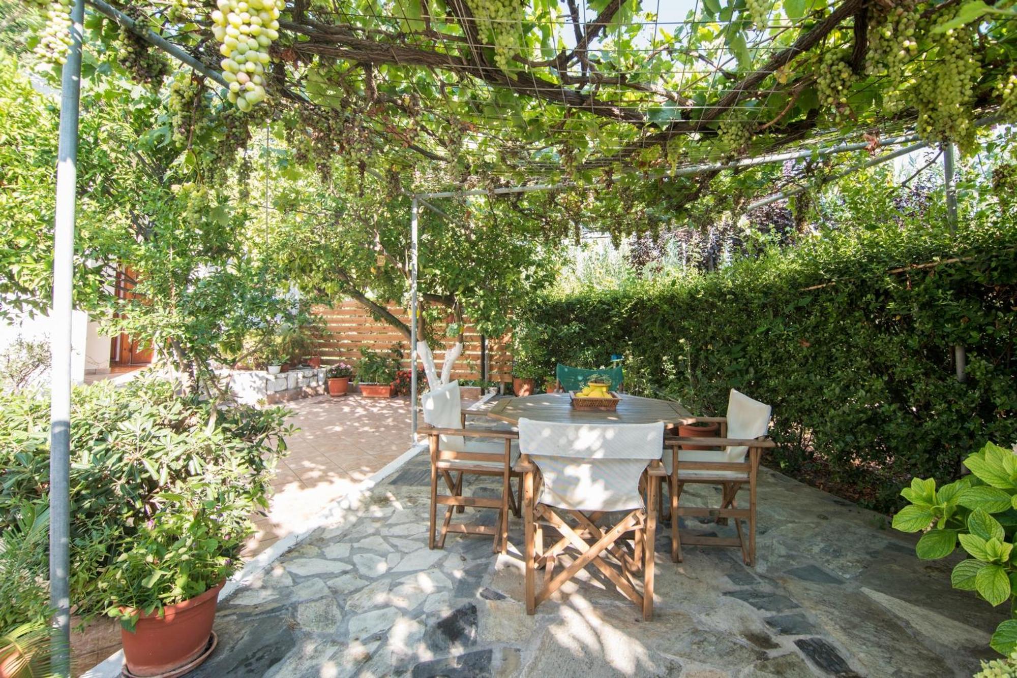 outdoor BBQ area
