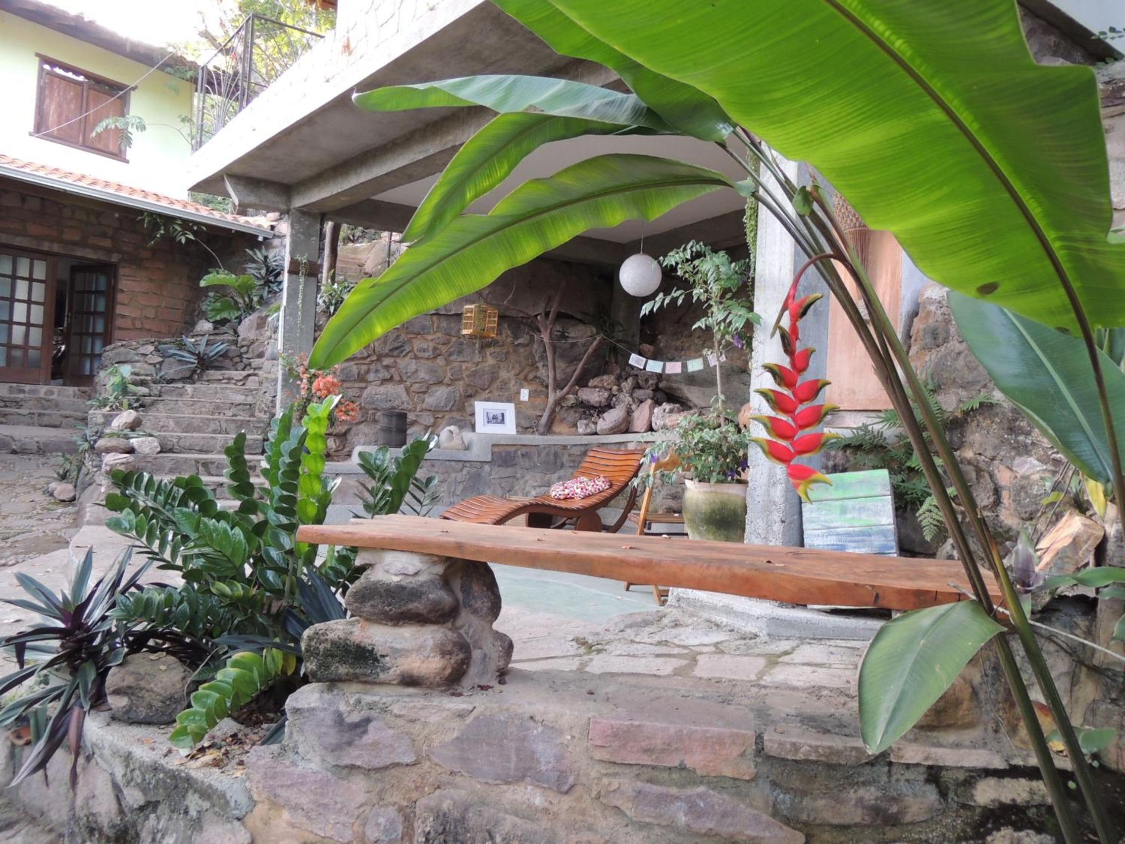 outdoor BBQ area