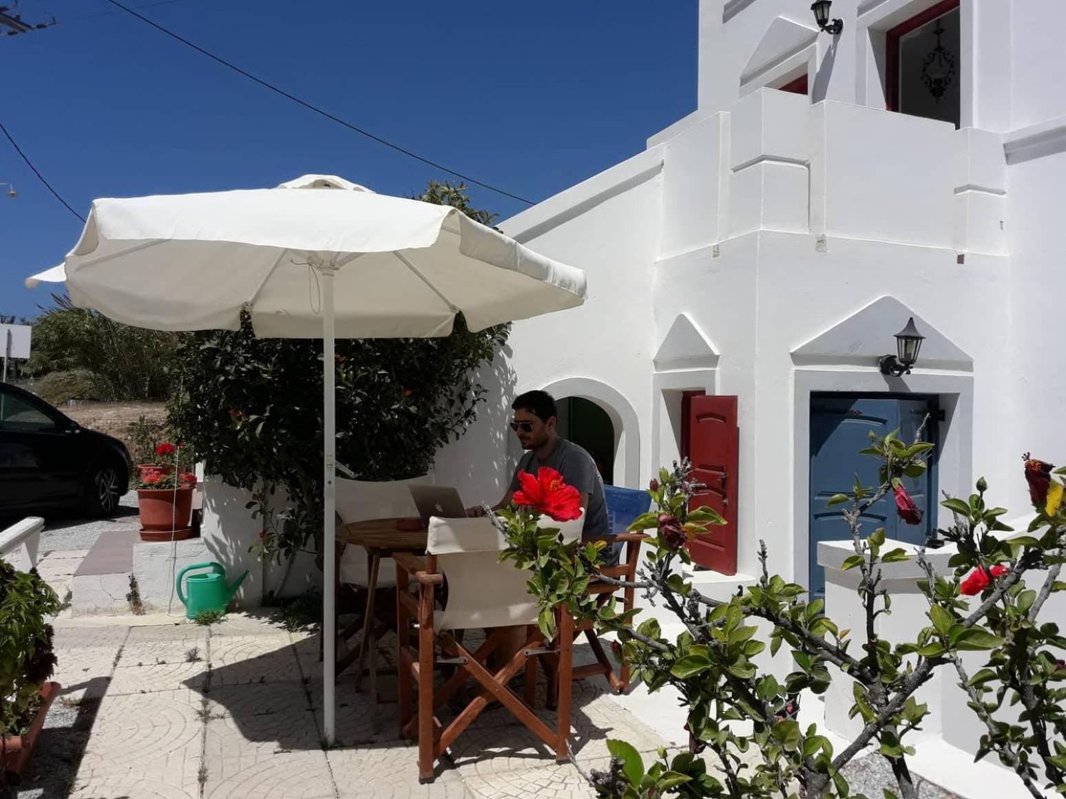 outdoor BBQ area