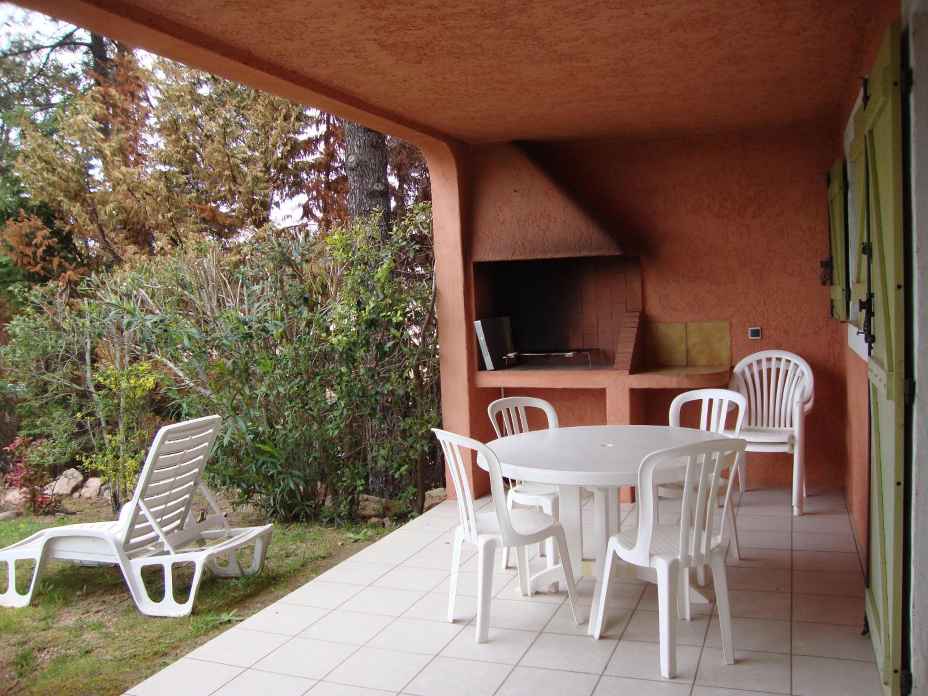 outdoor BBQ area