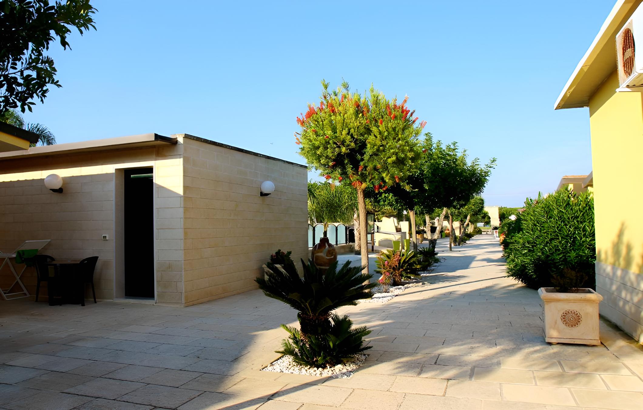 outdoor BBQ area