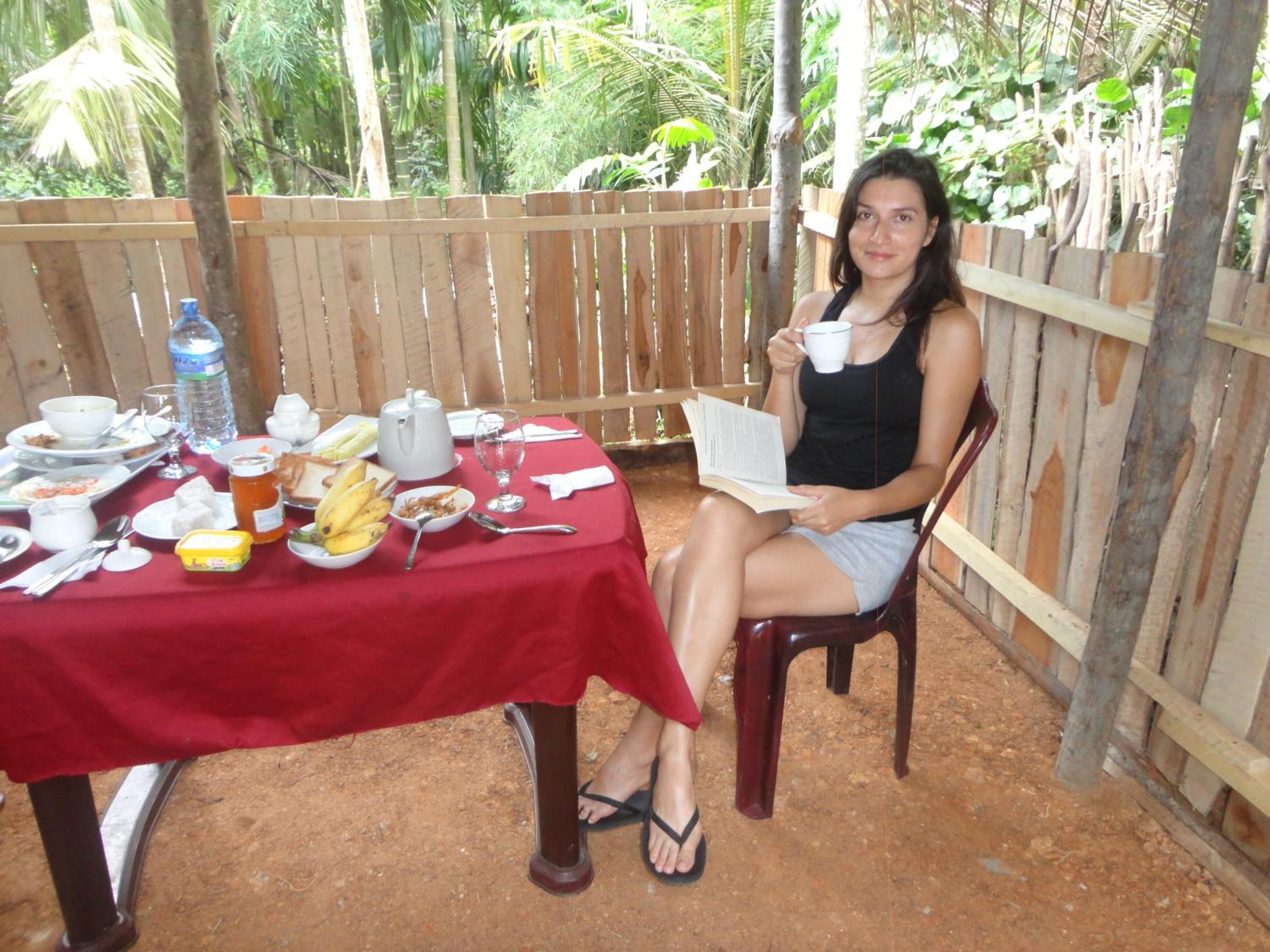 outdoor BBQ area