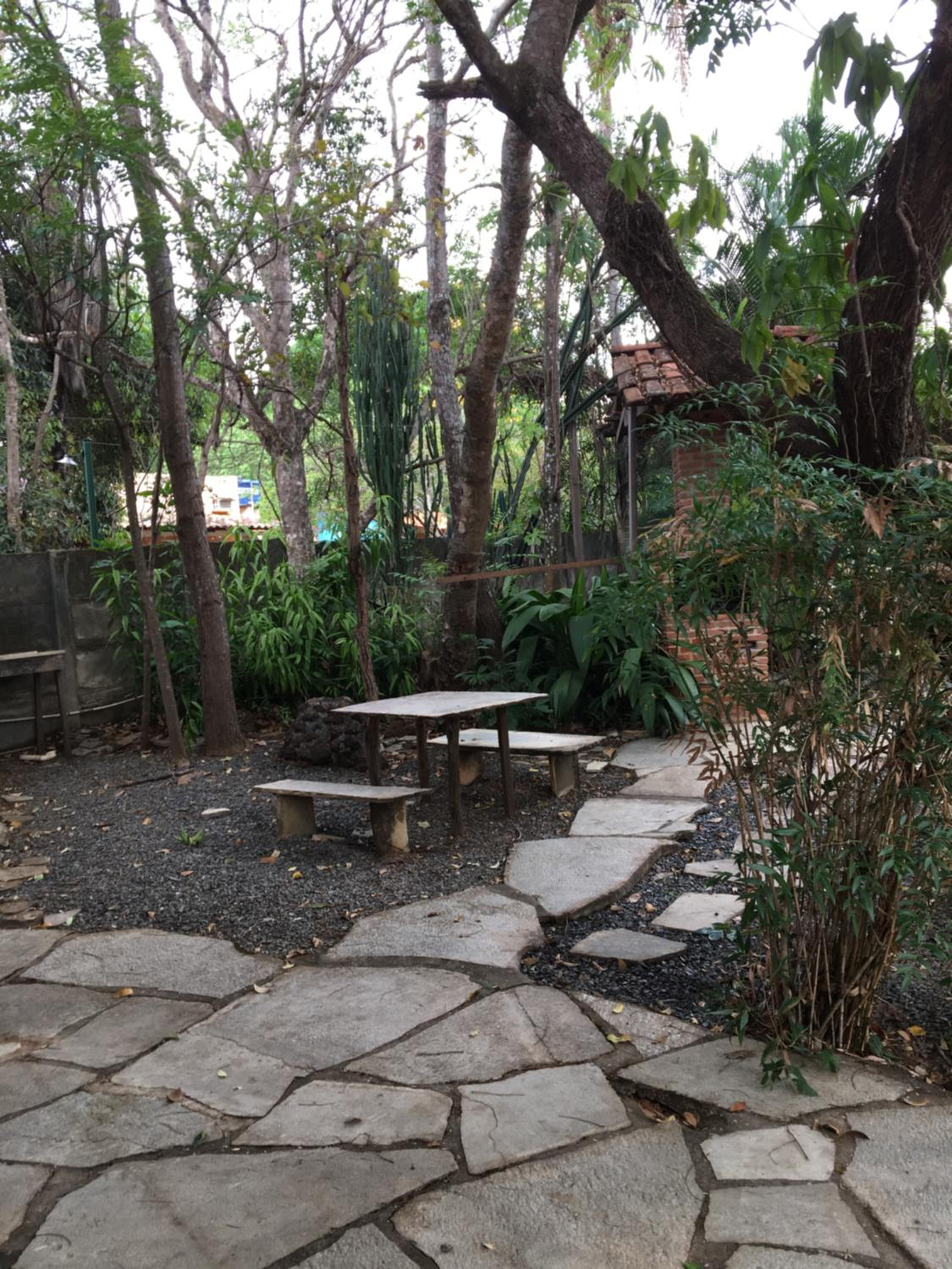 outdoor BBQ area