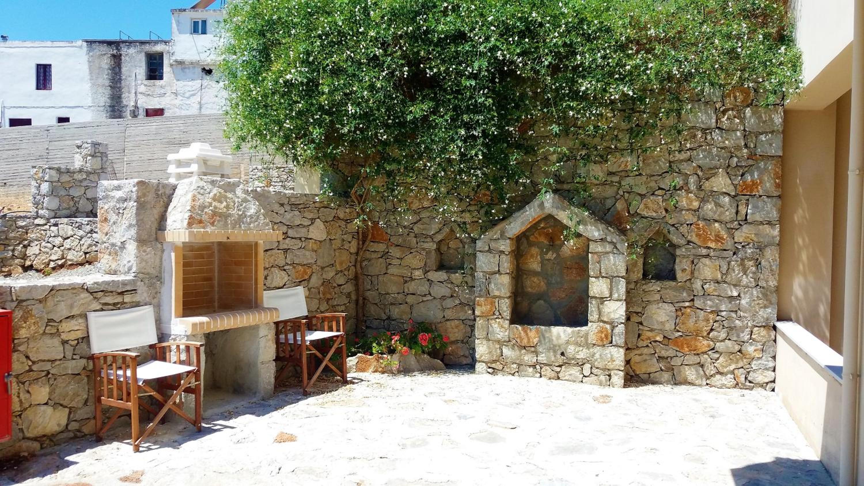 outdoor BBQ area