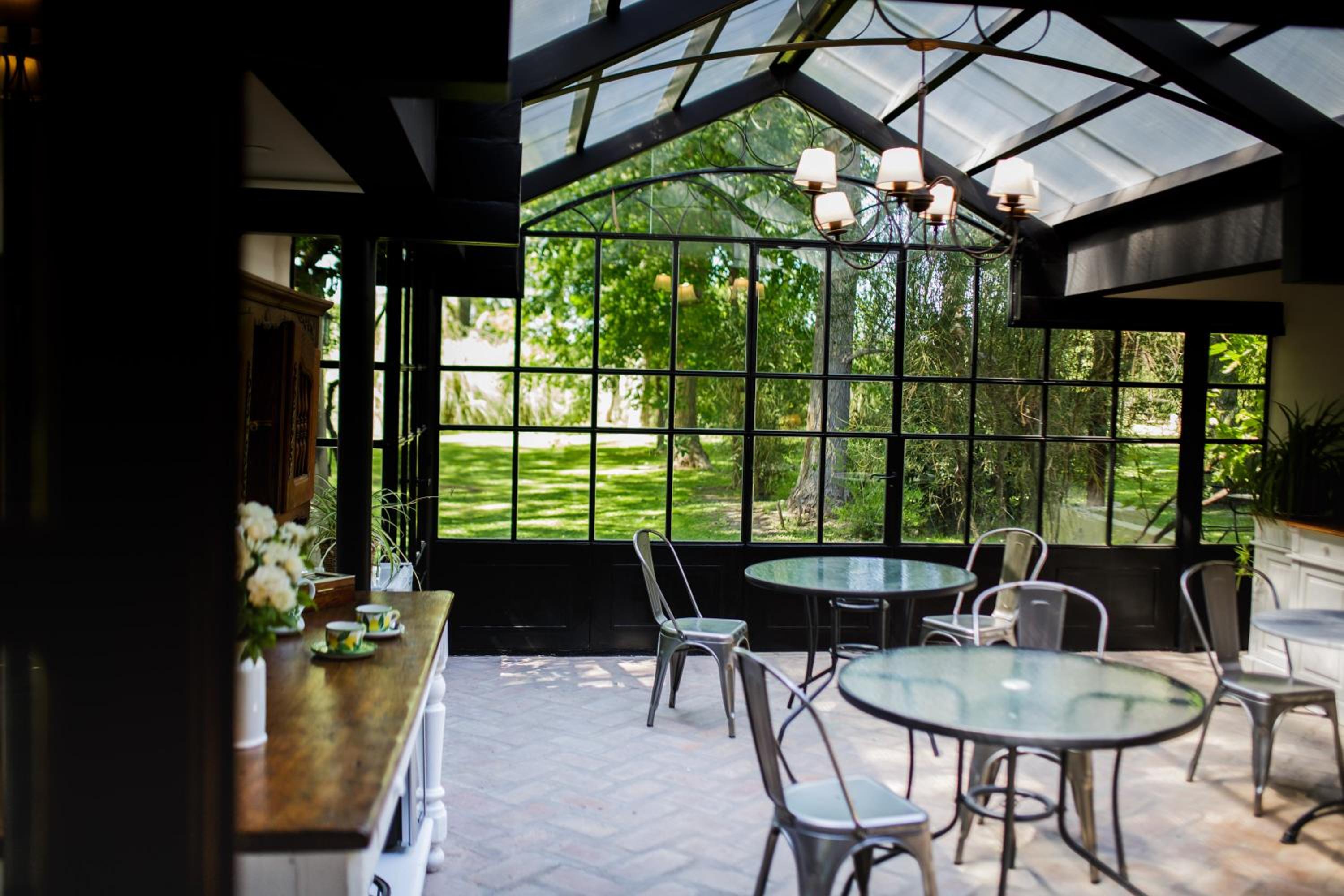 outdoor BBQ area