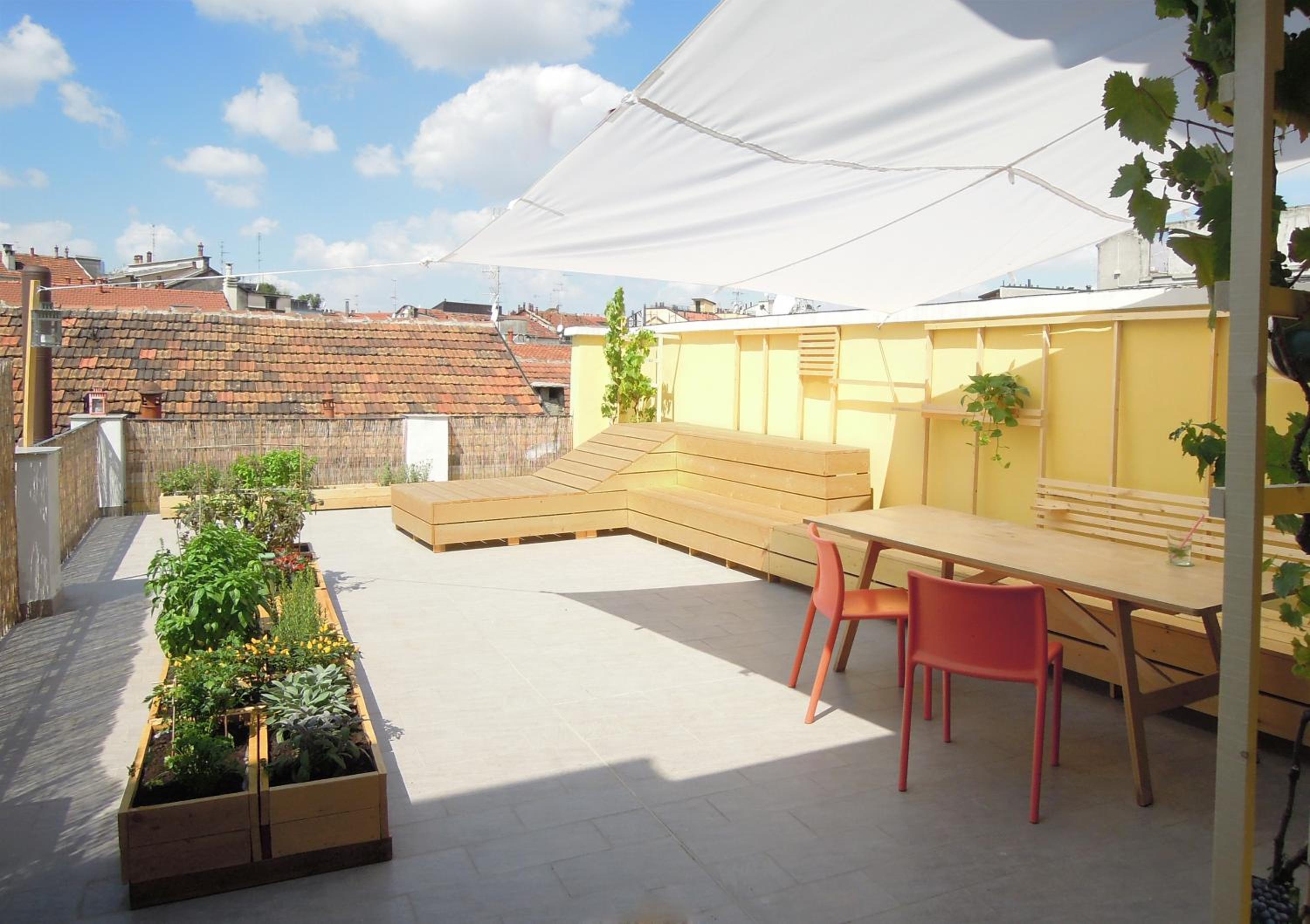 Roof terrace flat
