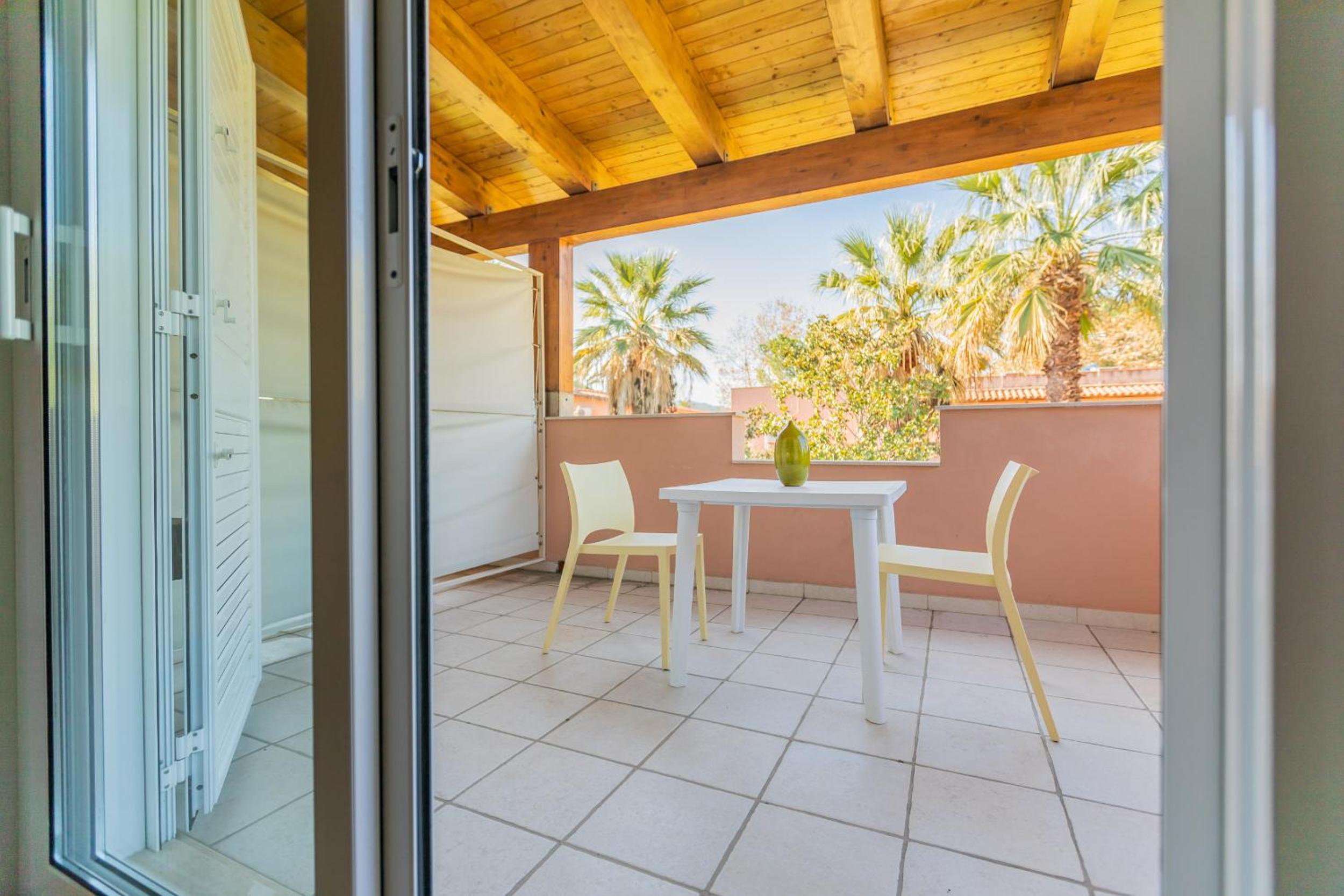 outdoor BBQ area