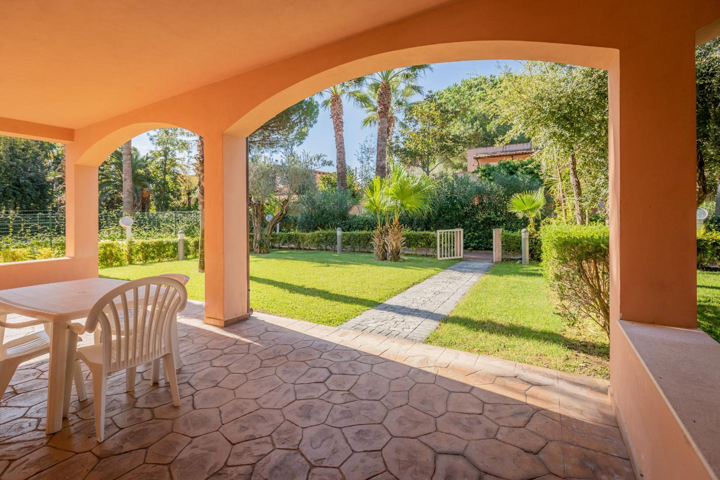 outdoor BBQ area