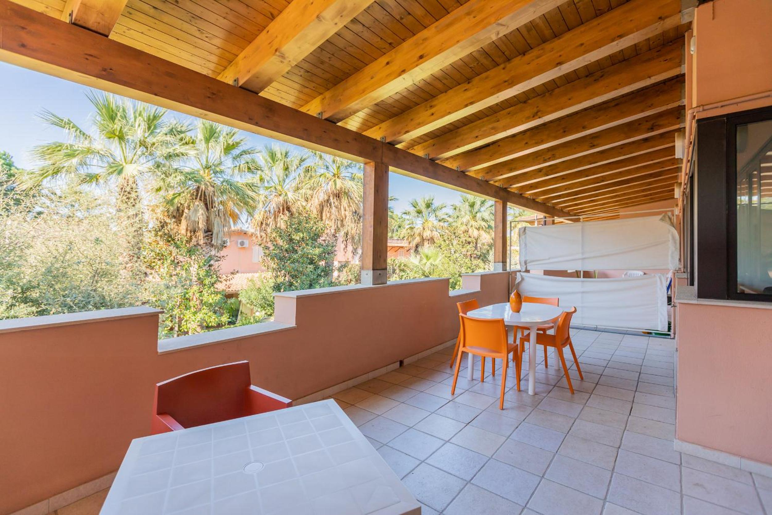 outdoor BBQ area